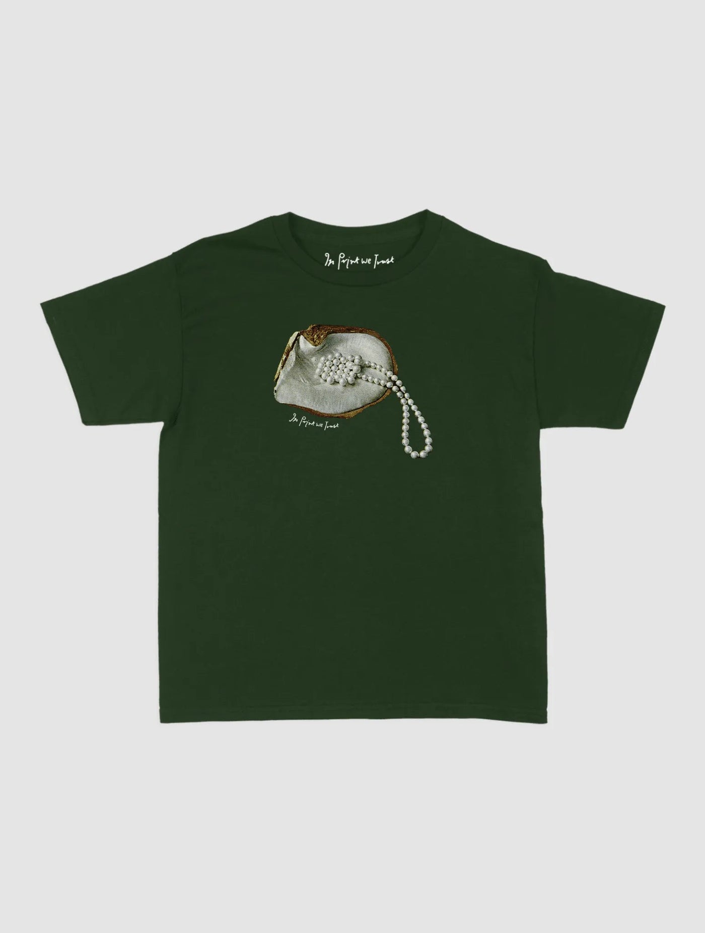 clutching my pearls baby tee - In Print We Trust