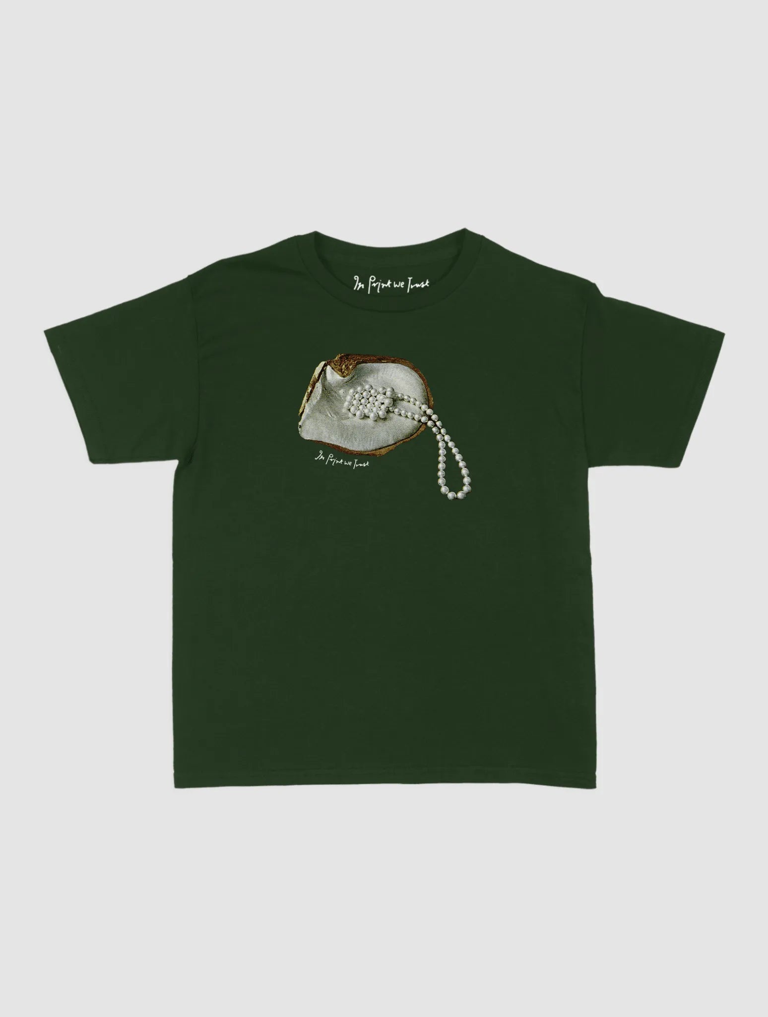 clutching my pearls baby tee - In Print We Trust