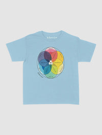 colour wheel baby tee - In Print We Trust
