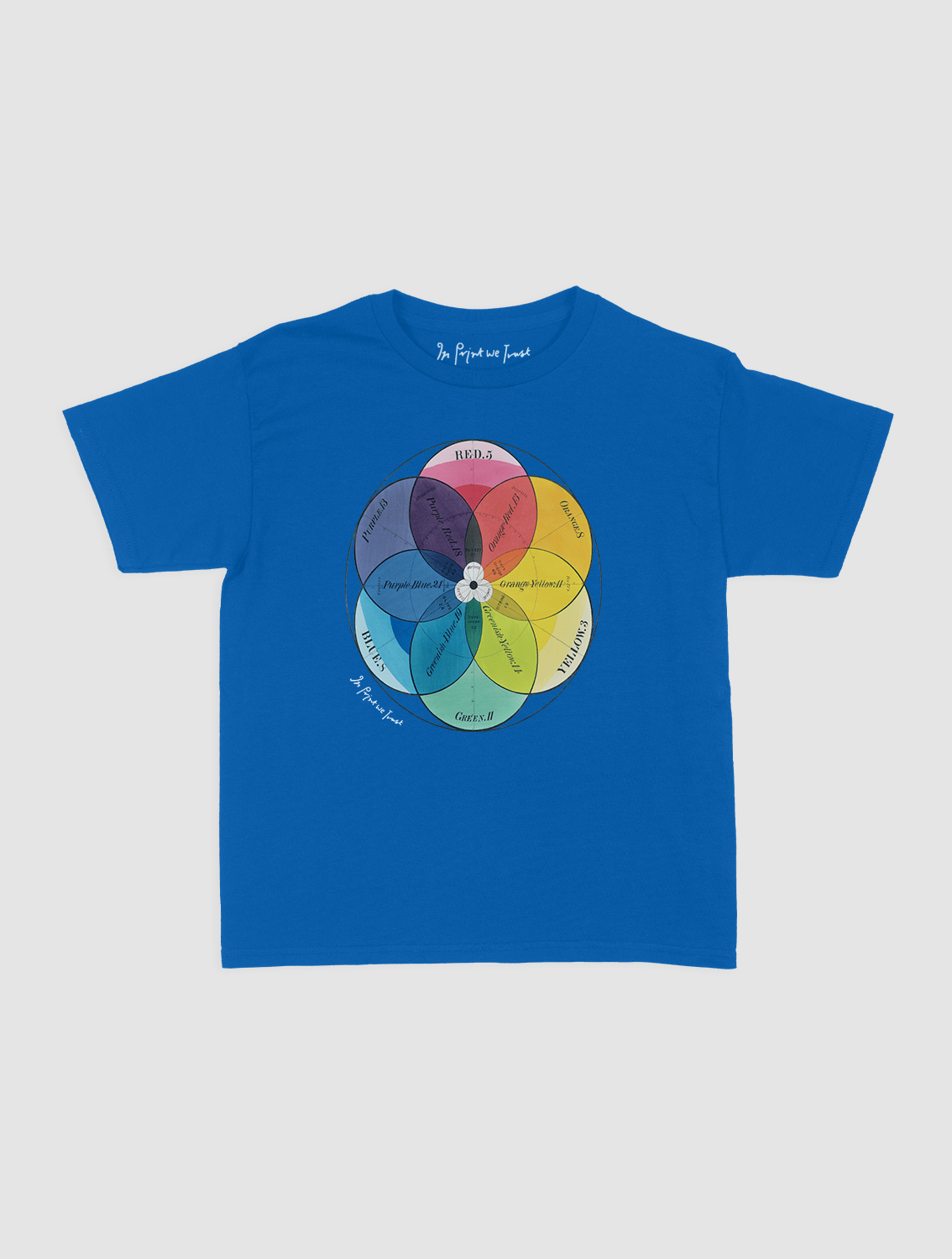 colour wheel baby tee - In Print We Trust