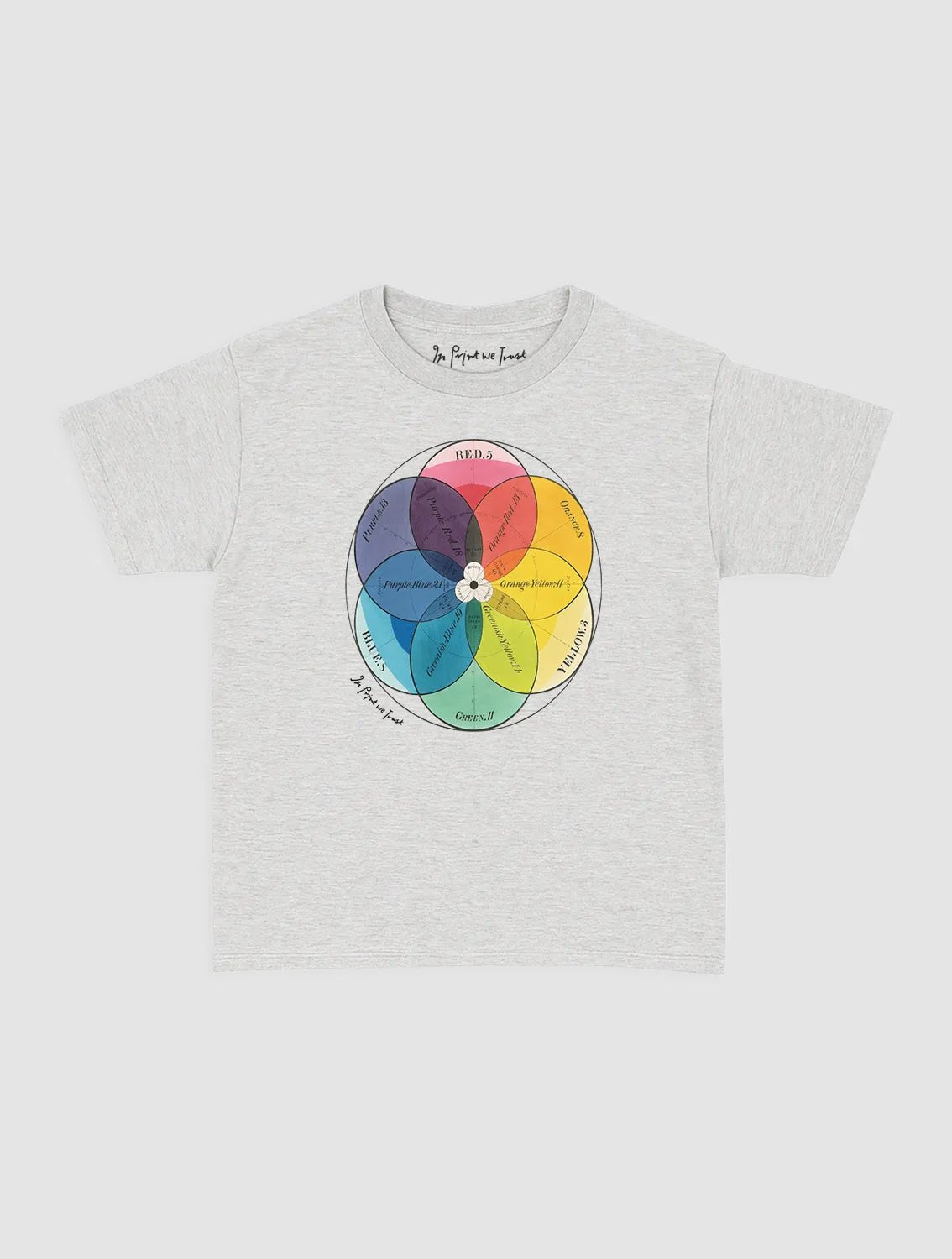 colour wheel baby tee - In Print We Trust