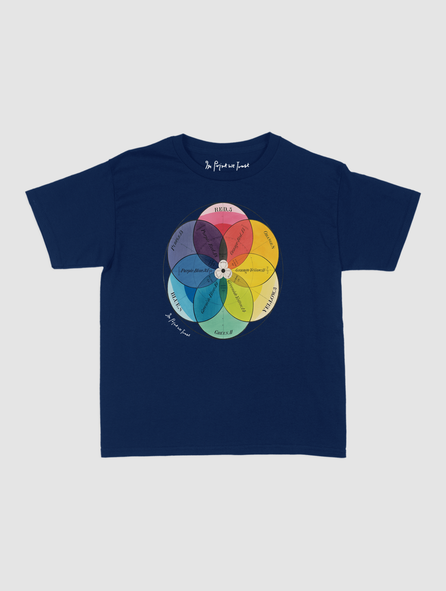 colour wheel baby tee - In Print We Trust