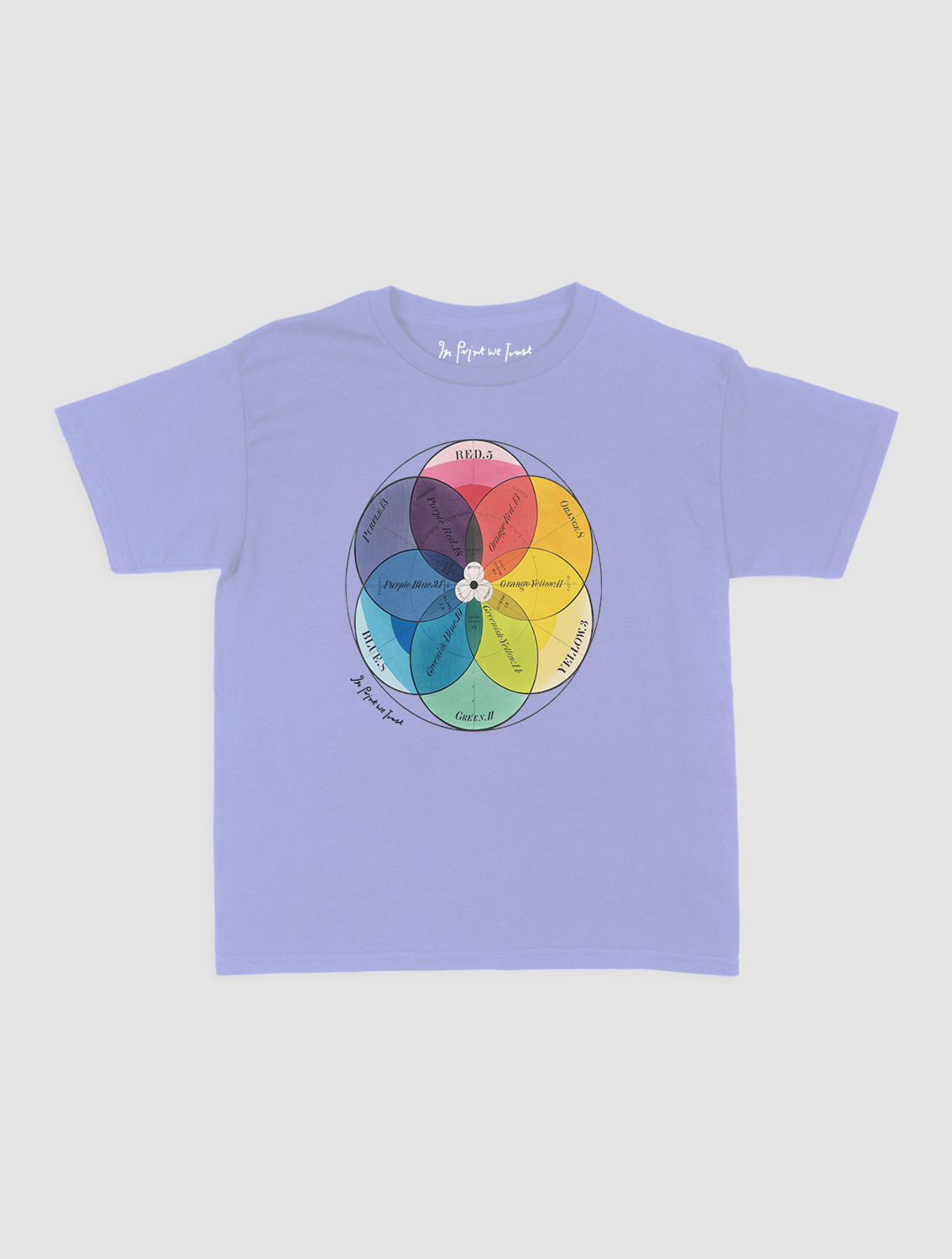 colour wheel baby tee - In Print We Trust