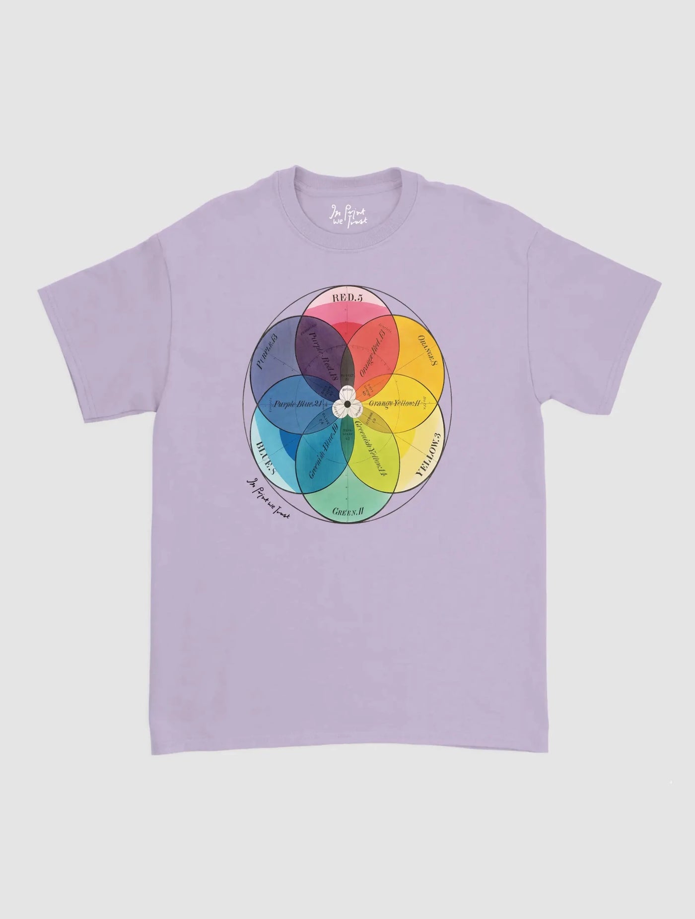 colour wheel classic tee - In Print We Trust