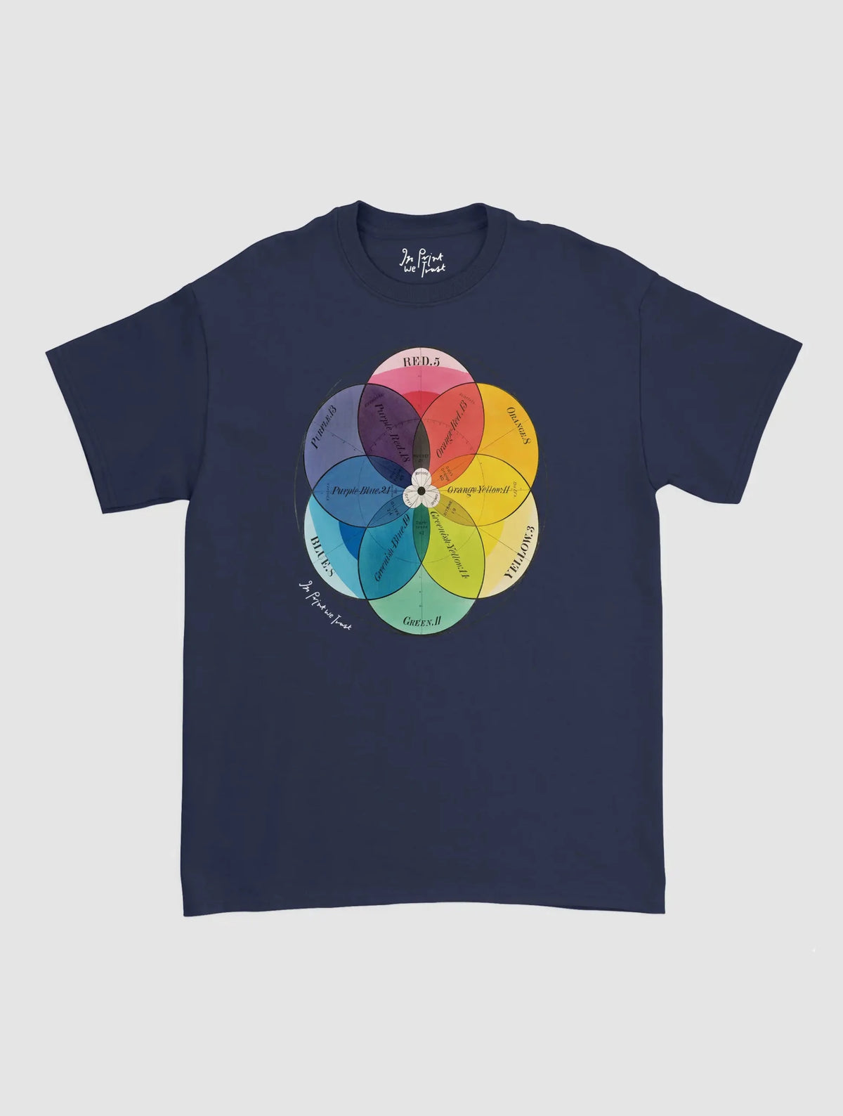 colour wheel classic tee - In Print We Trust