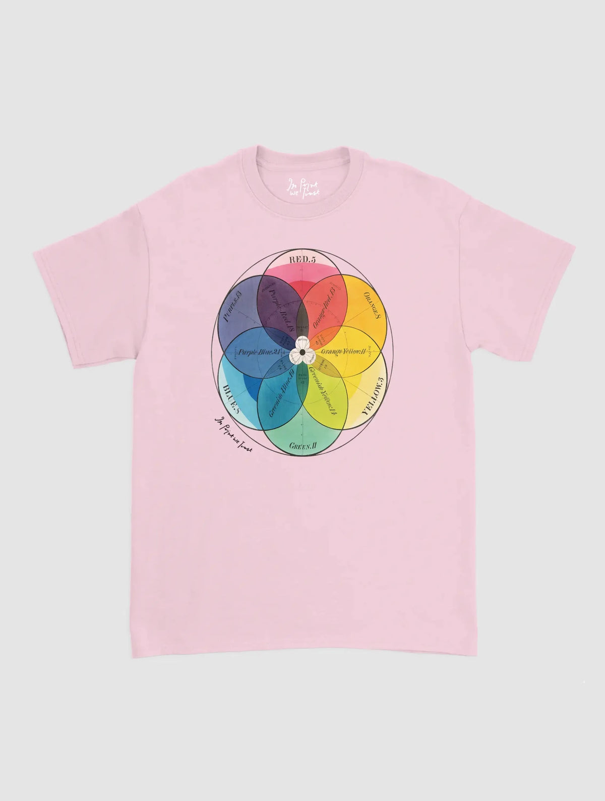 colour wheel classic tee - In Print We Trust