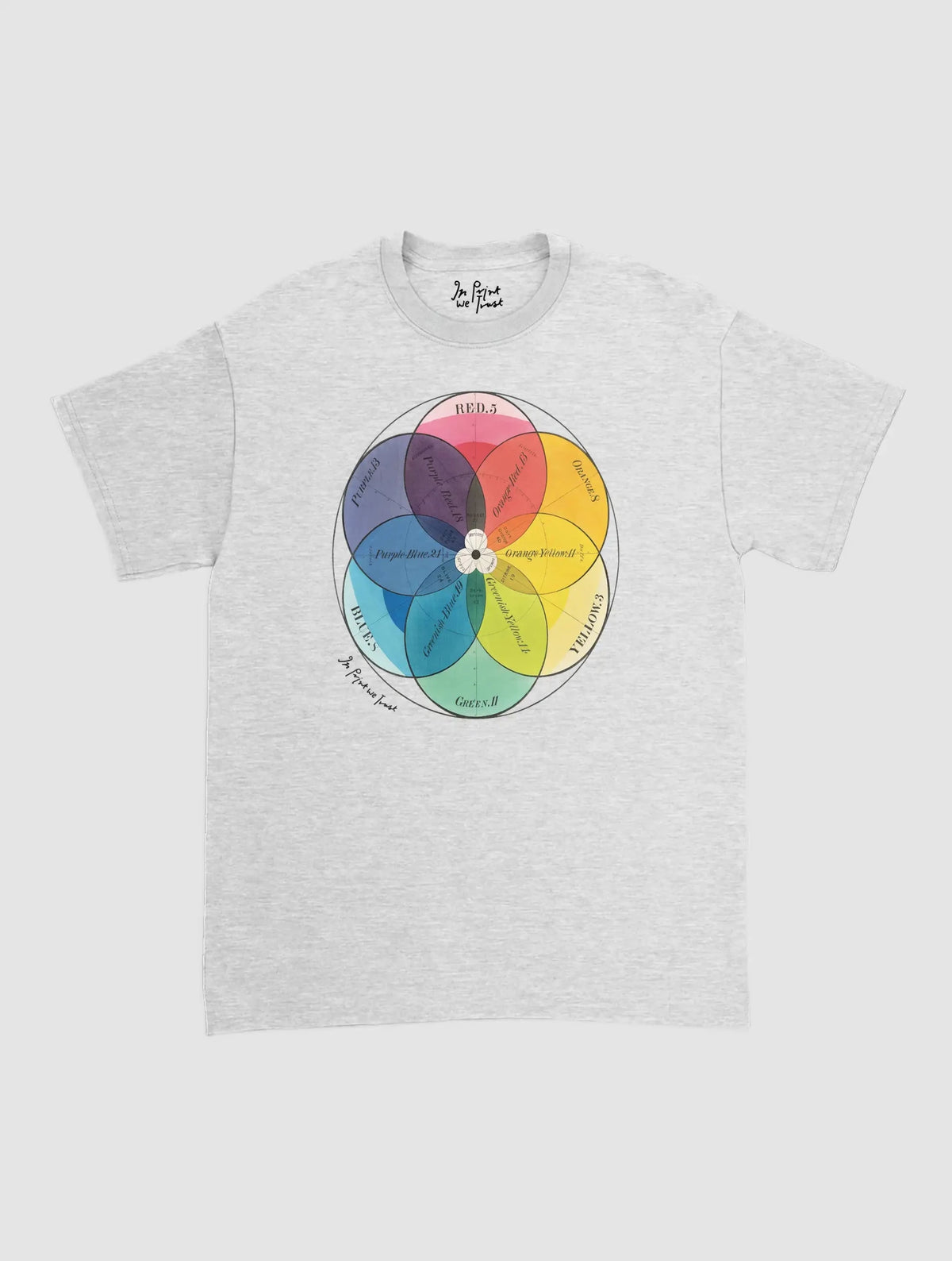 colour wheel classic tee - In Print We Trust