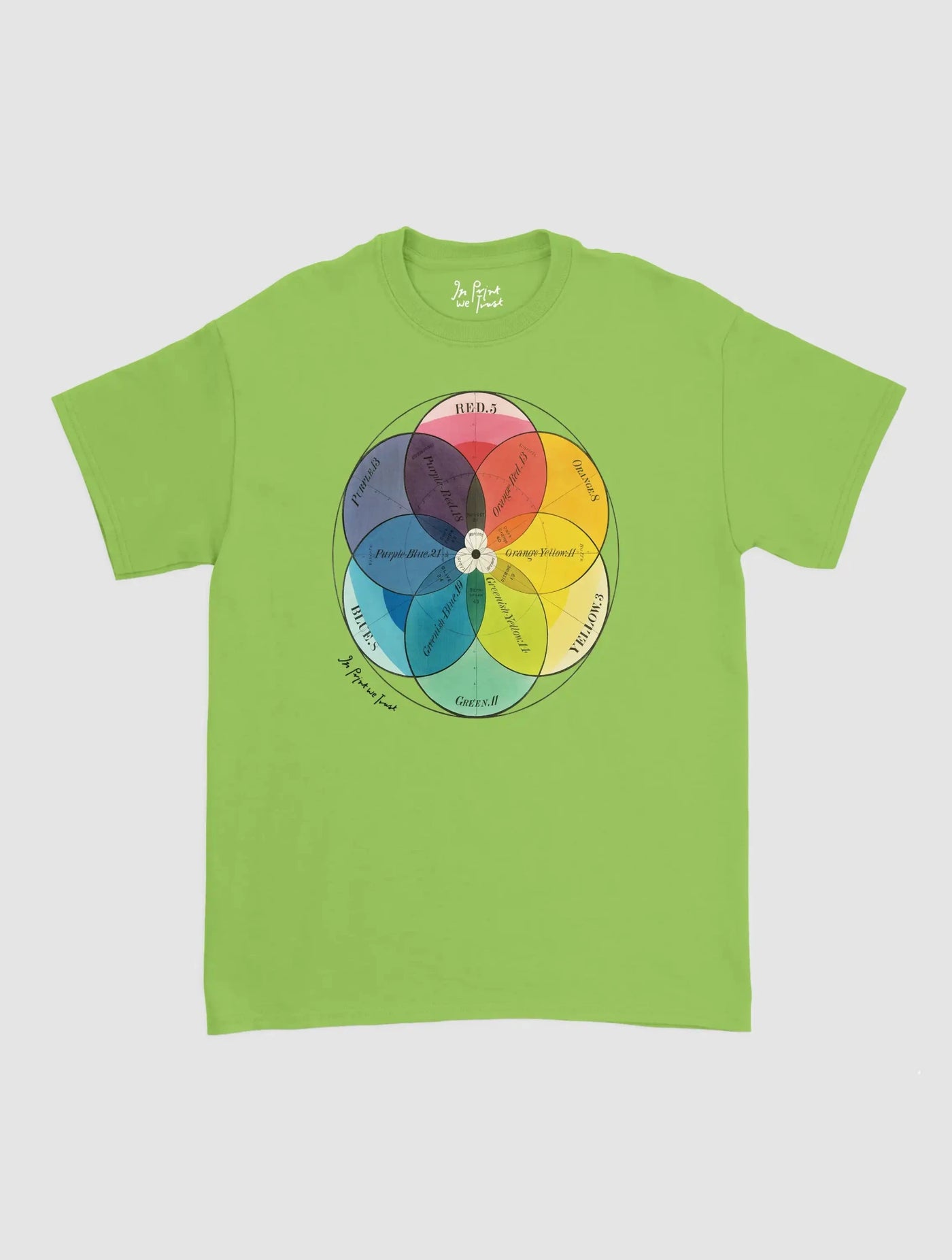 colour wheel classic tee - In Print We Trust