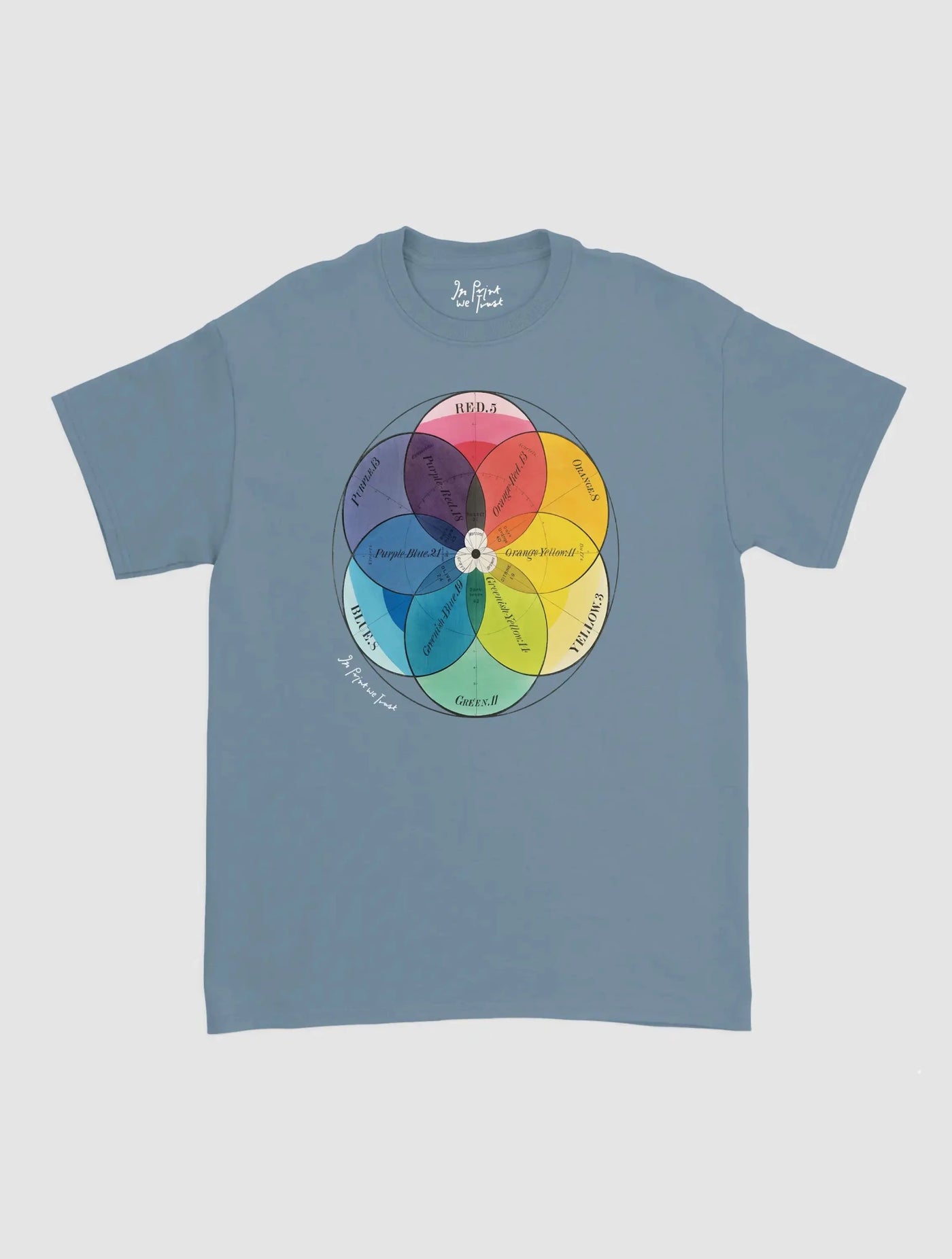 colour wheel classic tee - In Print We Trust