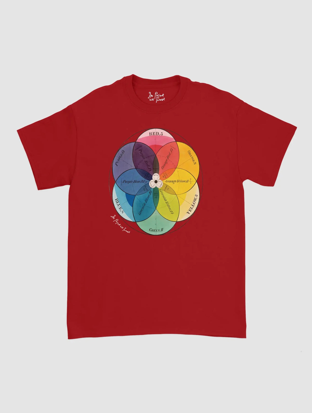colour wheel classic tee - In Print We Trust