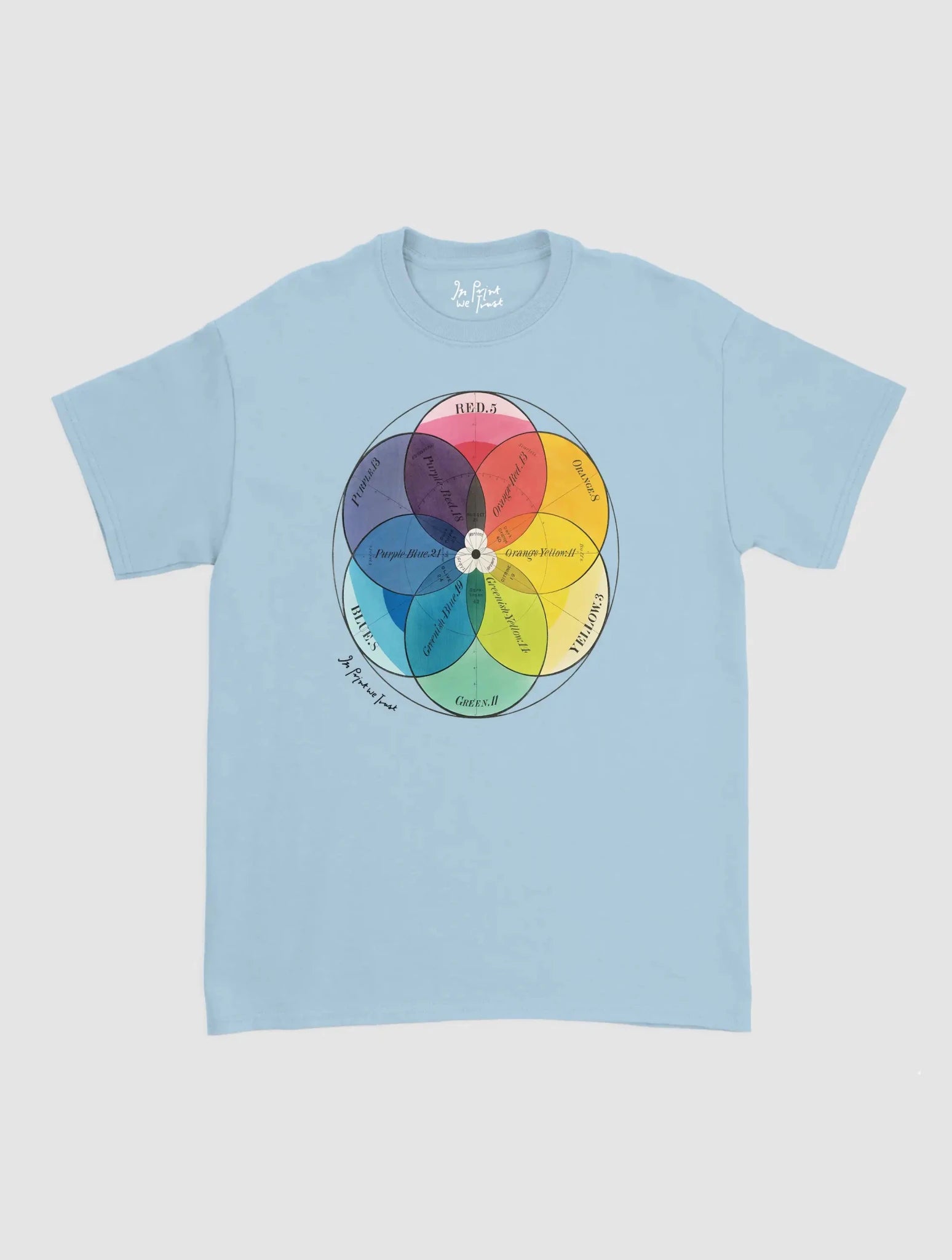 colour wheel classic tee - In Print We Trust