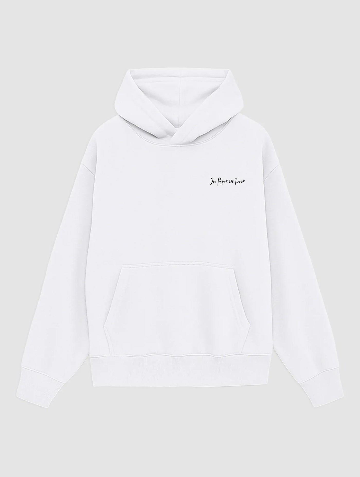 colour wheel white hoodie - In Print We Trust