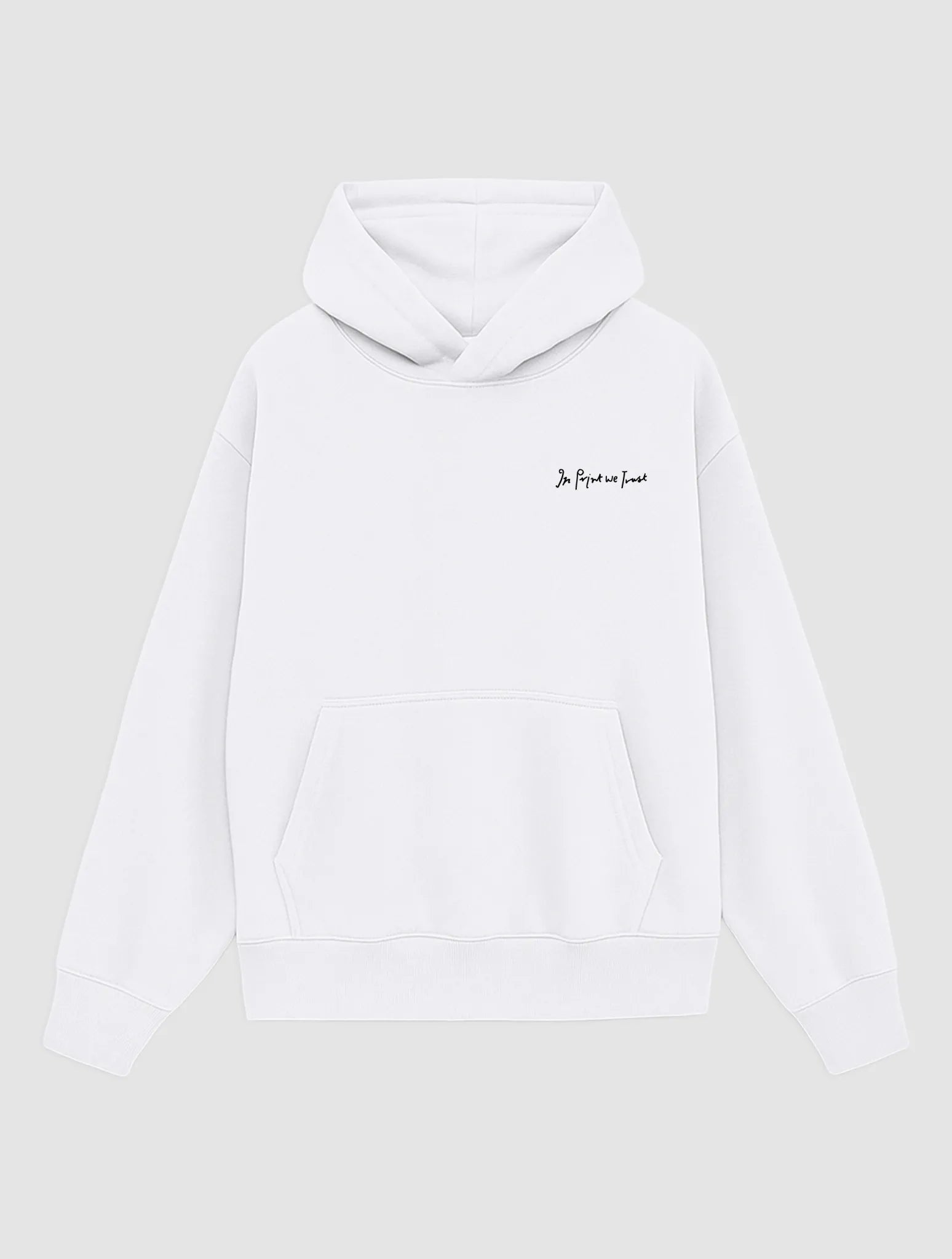 colour wheel white hoodie - In Print We Trust