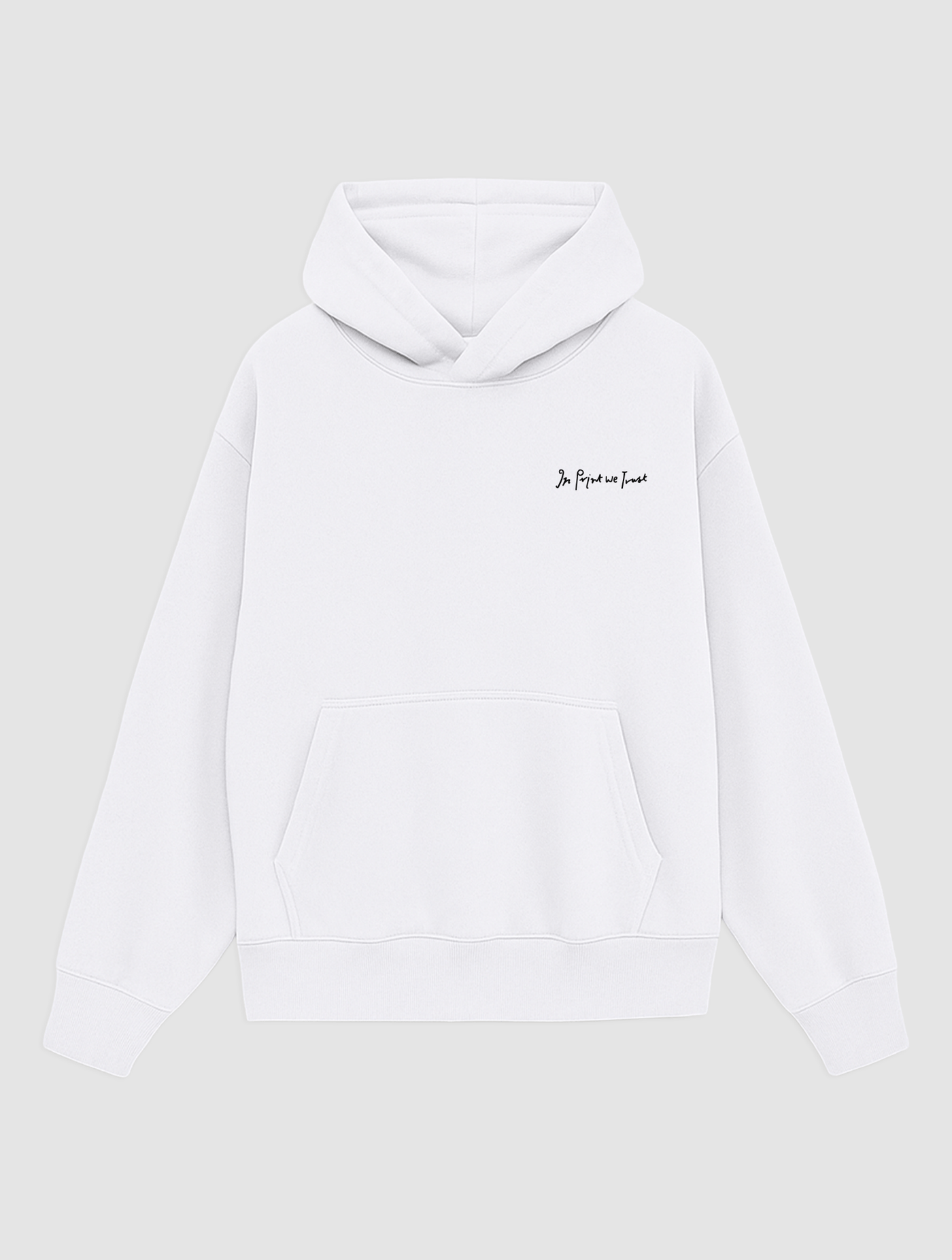 colour wheel white hoodie - In Print We Trust