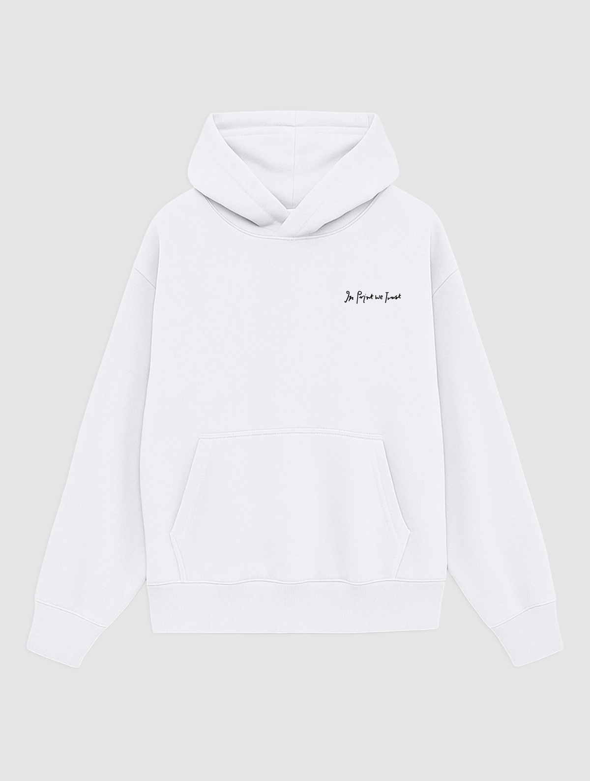 colour wheel white hoodie - In Print We Trust