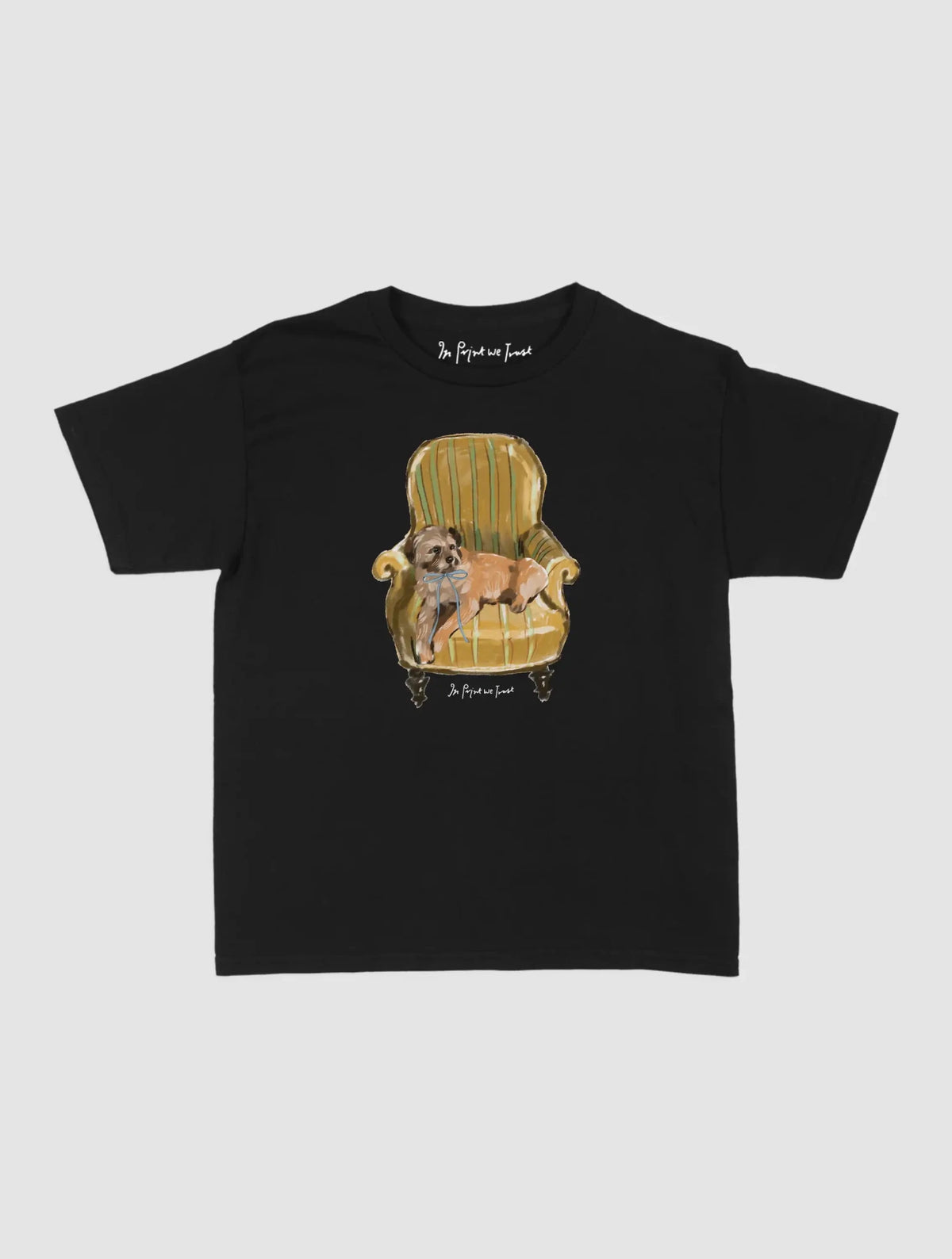 comfy chair baby tee - In Print We Trust
