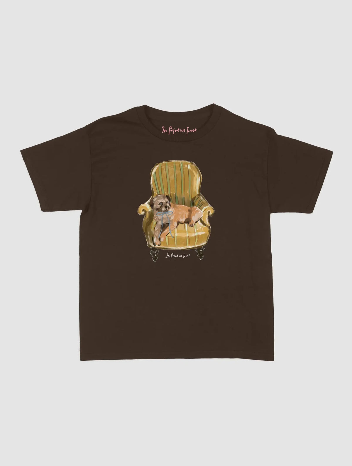 comfy chair baby tee - In Print We Trust