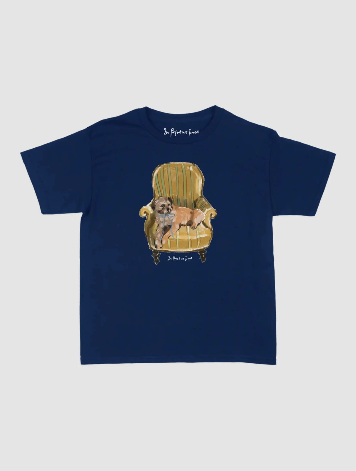 comfy chair baby tee - In Print We Trust