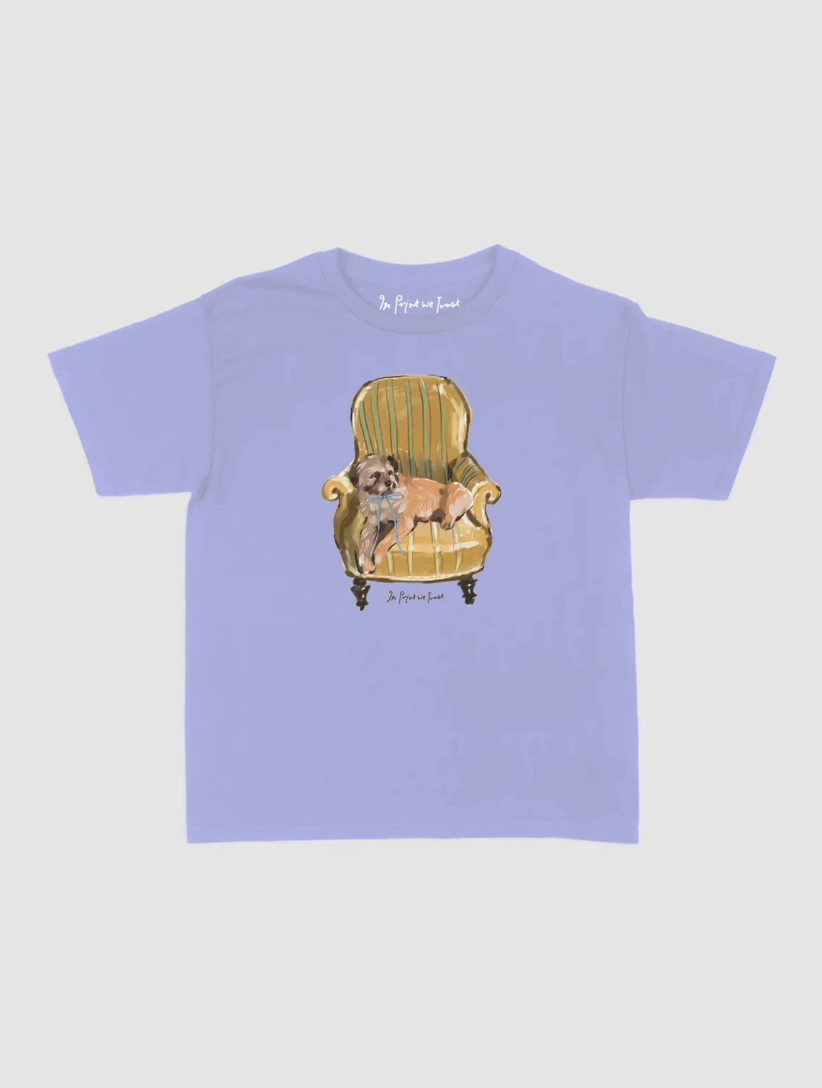 comfy chair baby tee - In Print We Trust