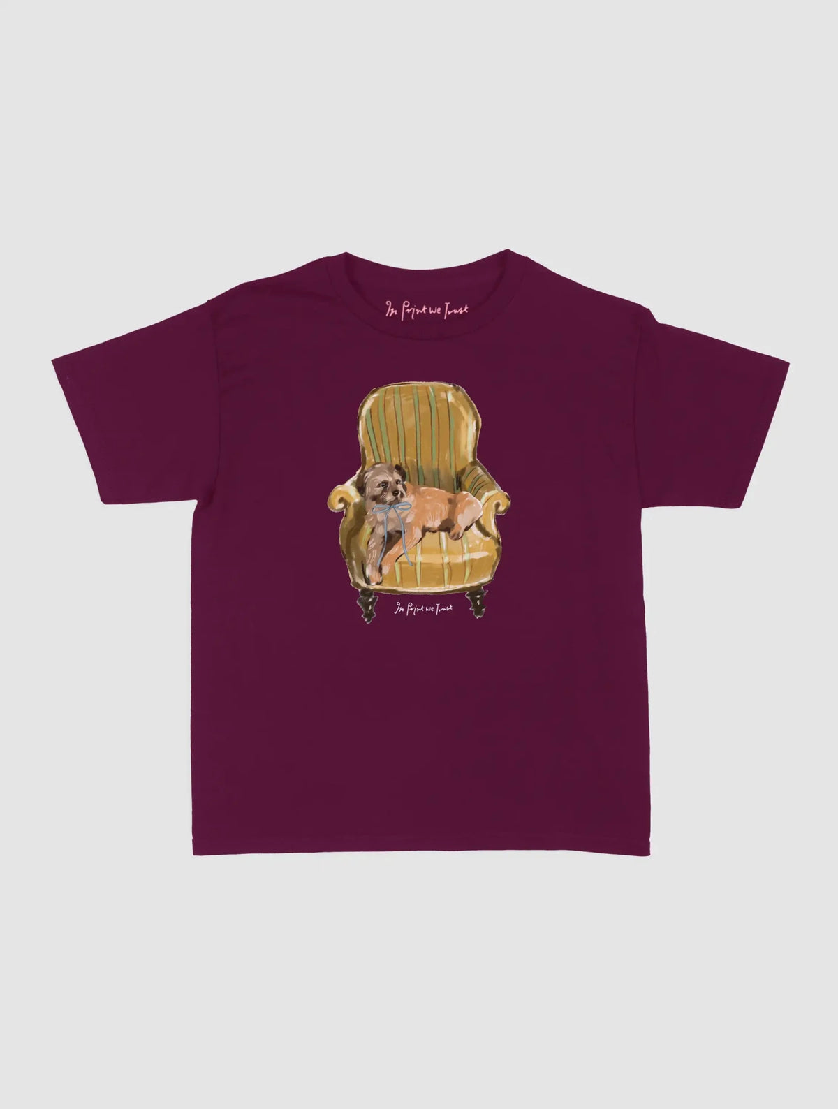 comfy chair baby tee - In Print We Trust