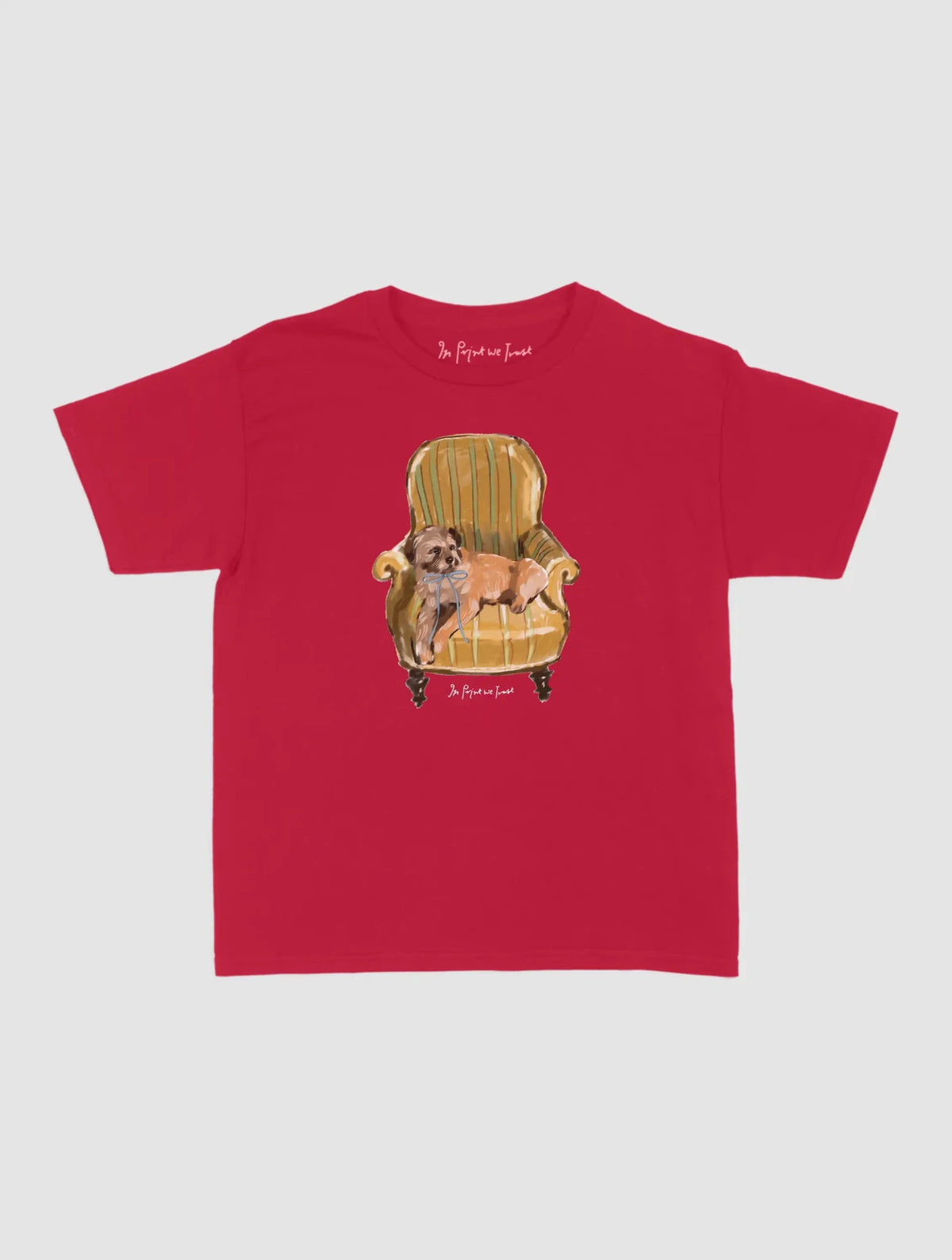 comfy chair baby tee - In Print We Trust