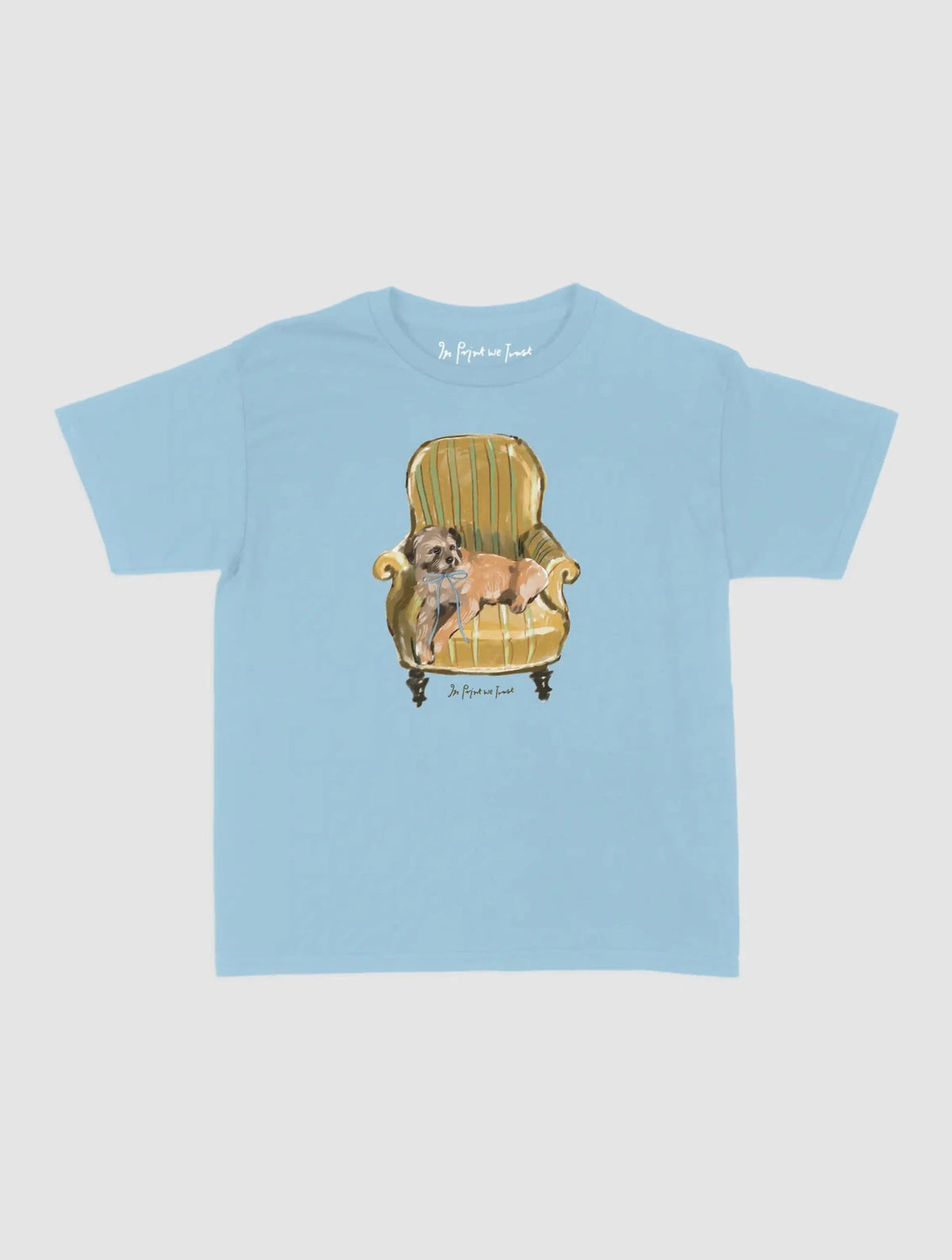 comfy chair baby tee - In Print We Trust