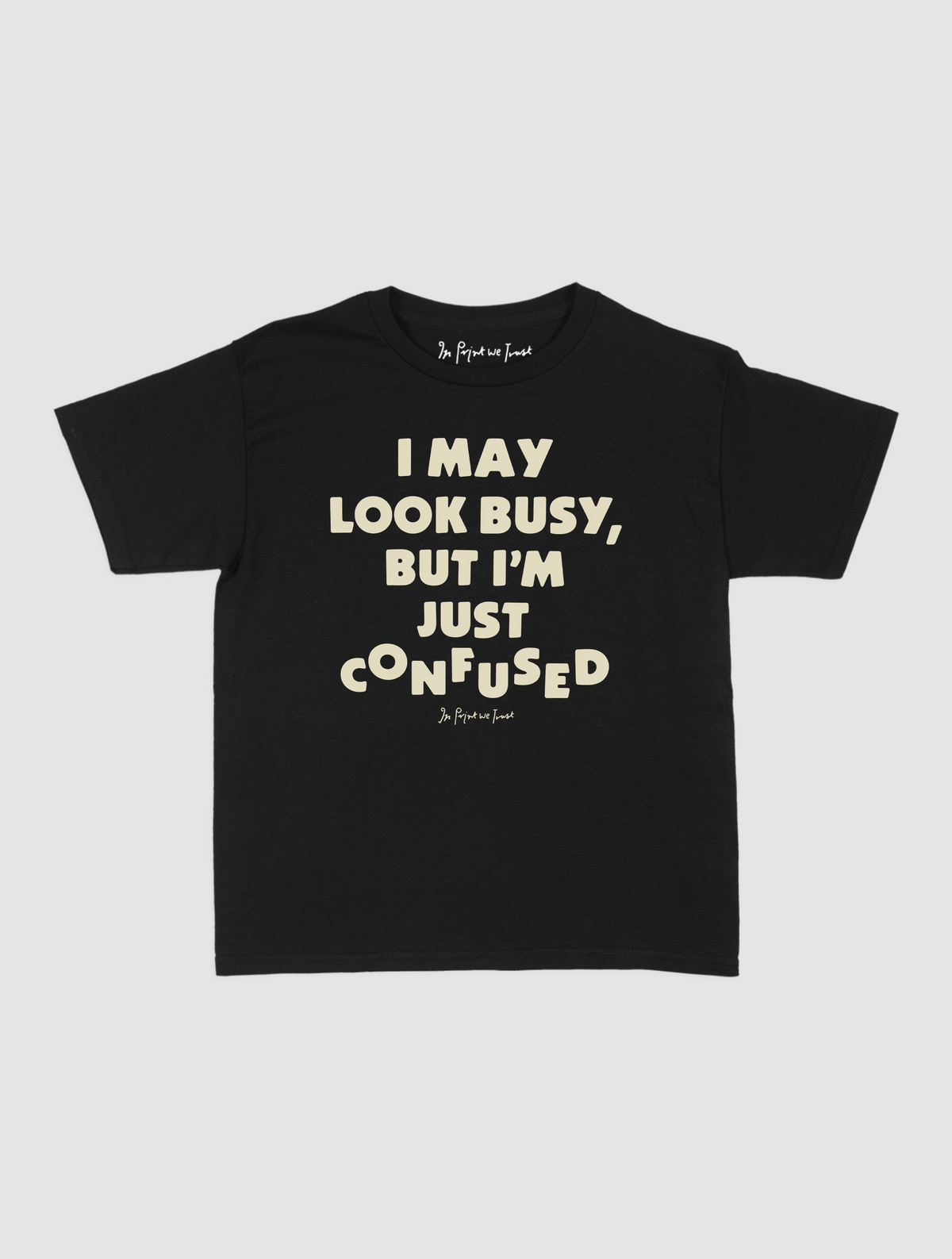 confused baby tee