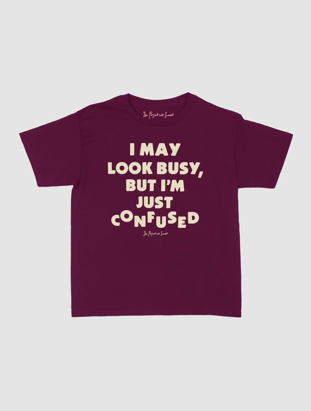 confused baby tee