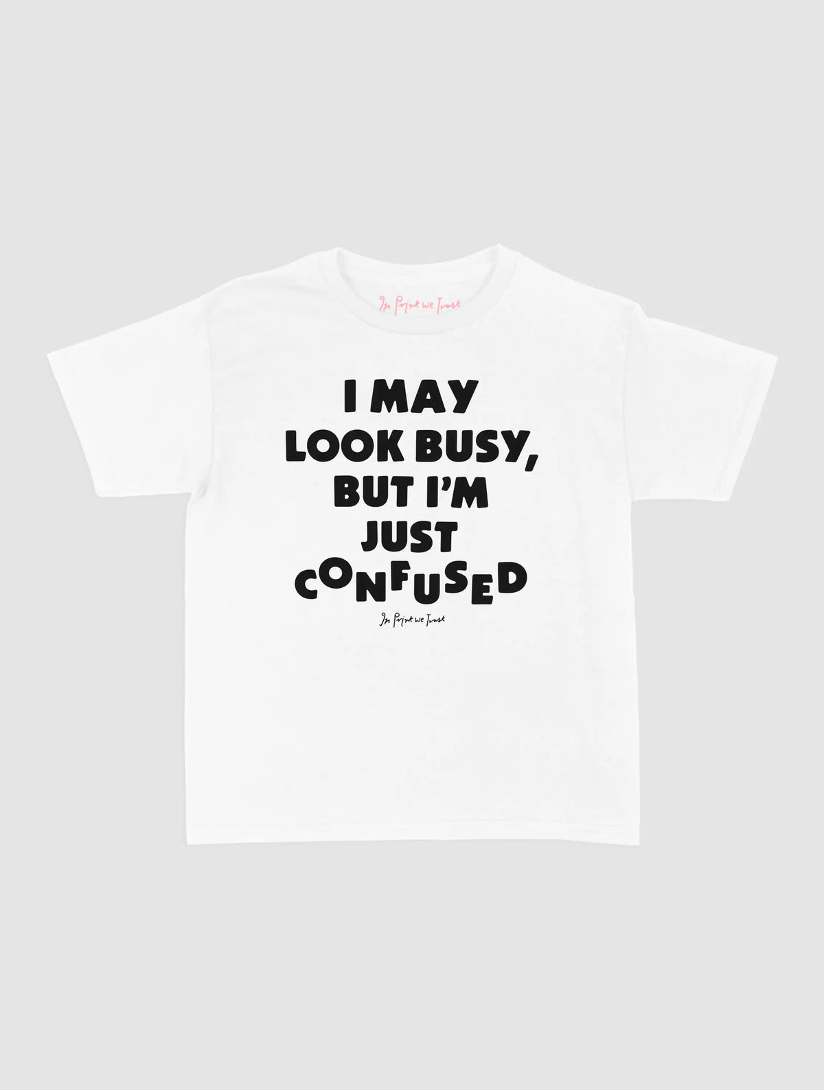 confused baby tee