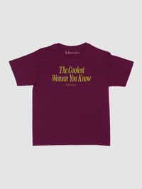 coolest woman baby tee - In Print We Trust