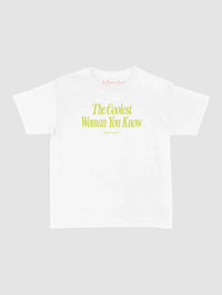 coolest woman baby tee - In Print We Trust