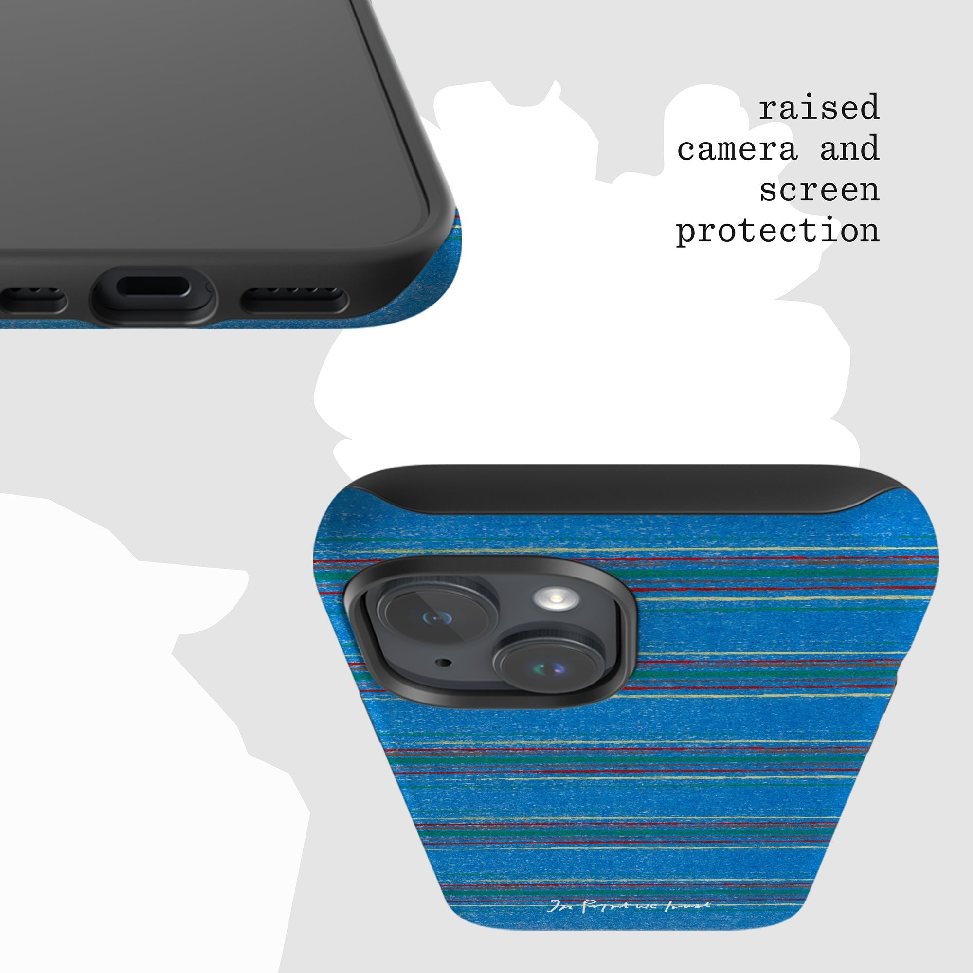 cornflower tough iPhone case - In Print We Trust