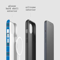cornflower tough iPhone case - In Print We Trust