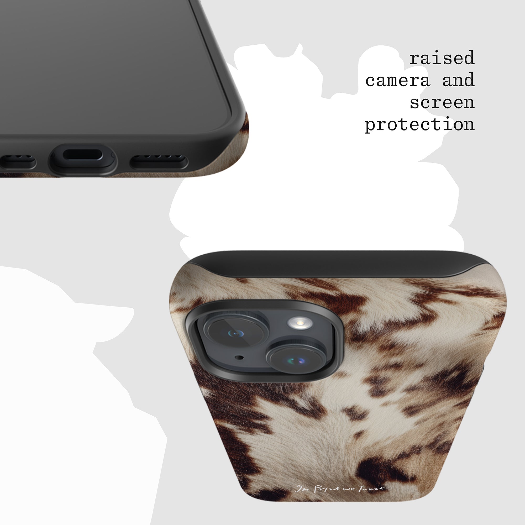 cosy tough iPhone case - In Print We Trust