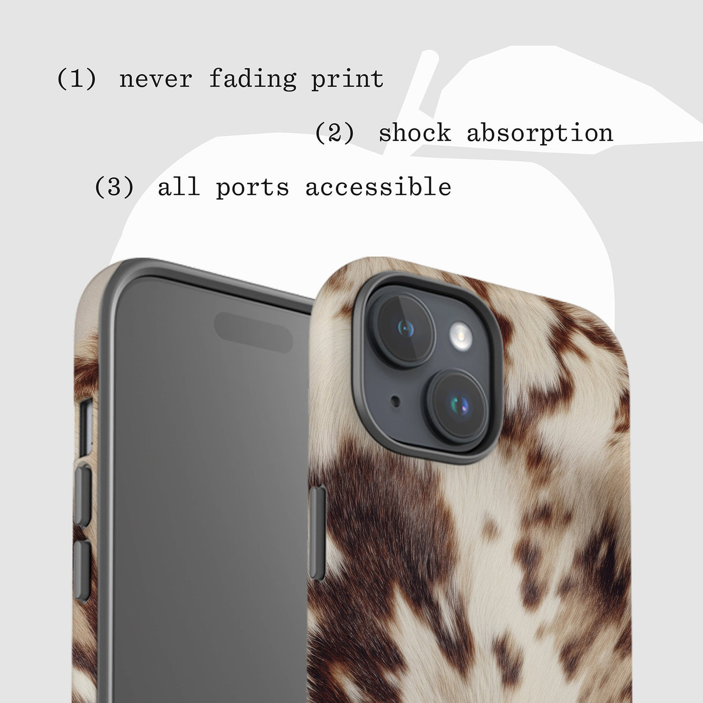 cosy tough iPhone case - In Print We Trust