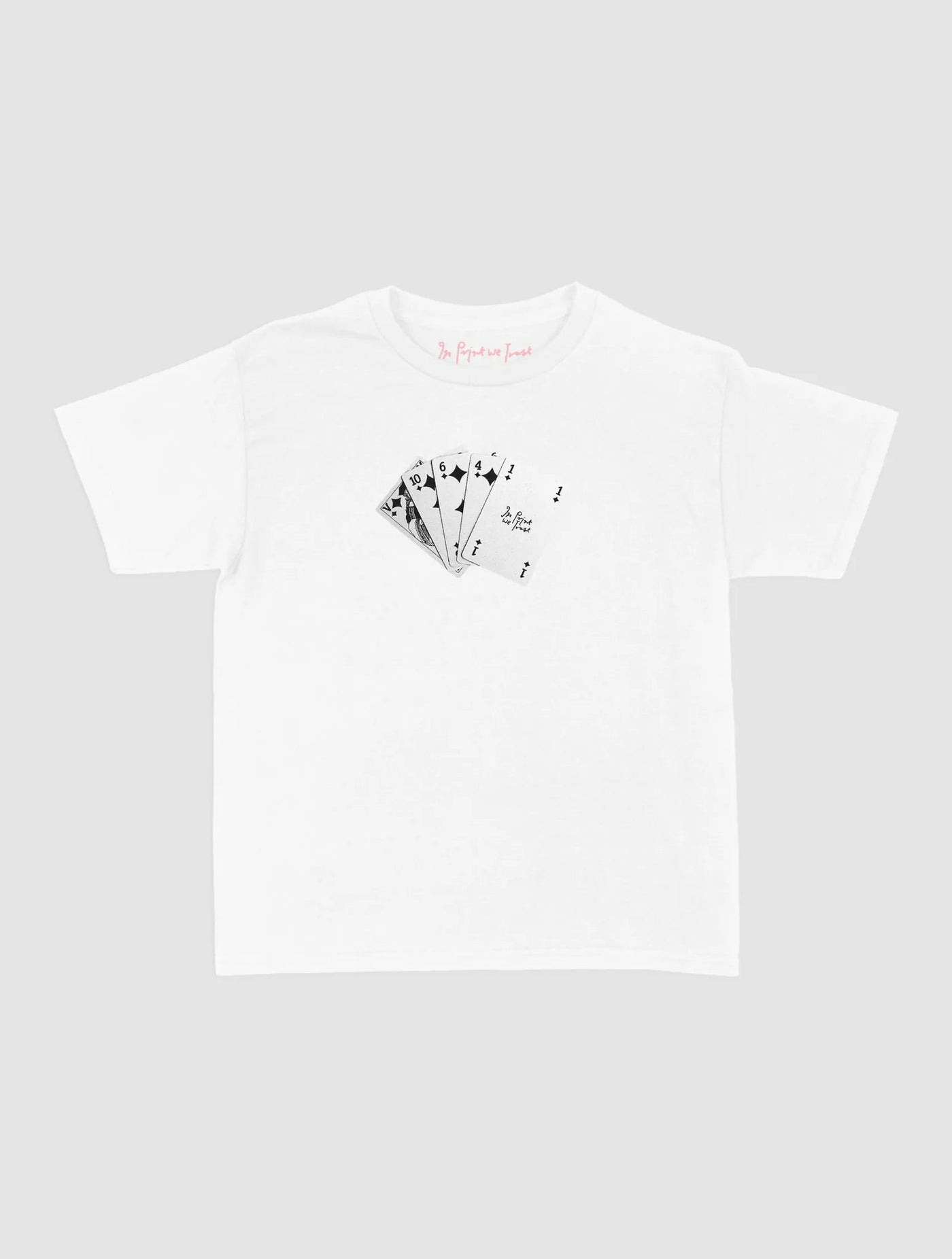 counting cards baby tee - In Print We Trust
