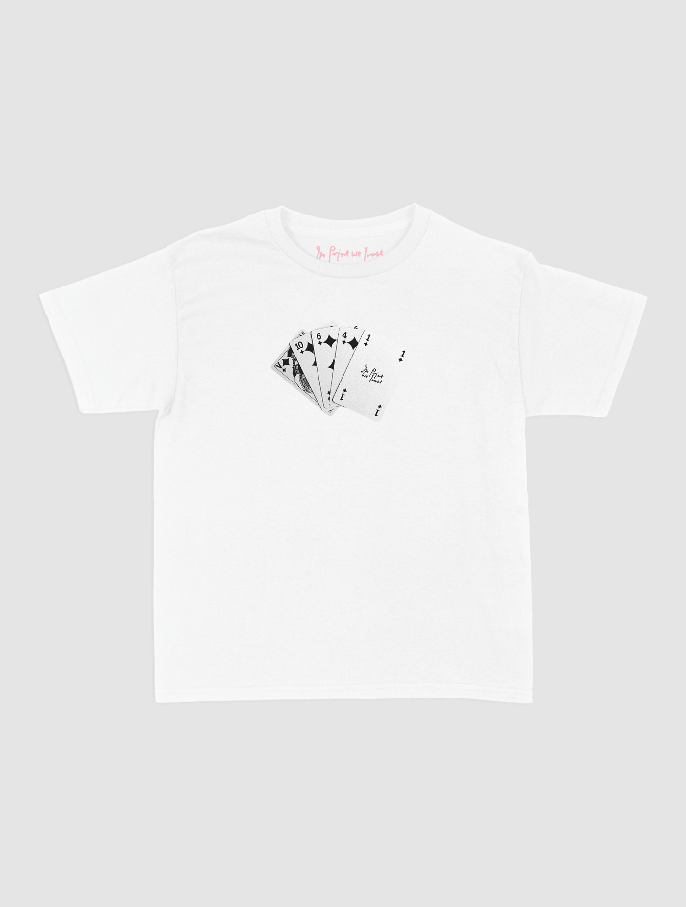 counting cards baby tee - In Print We Trust