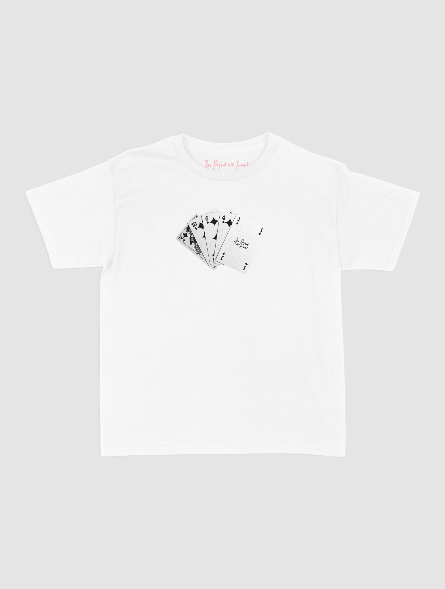 counting cards baby tee - In Print We Trust