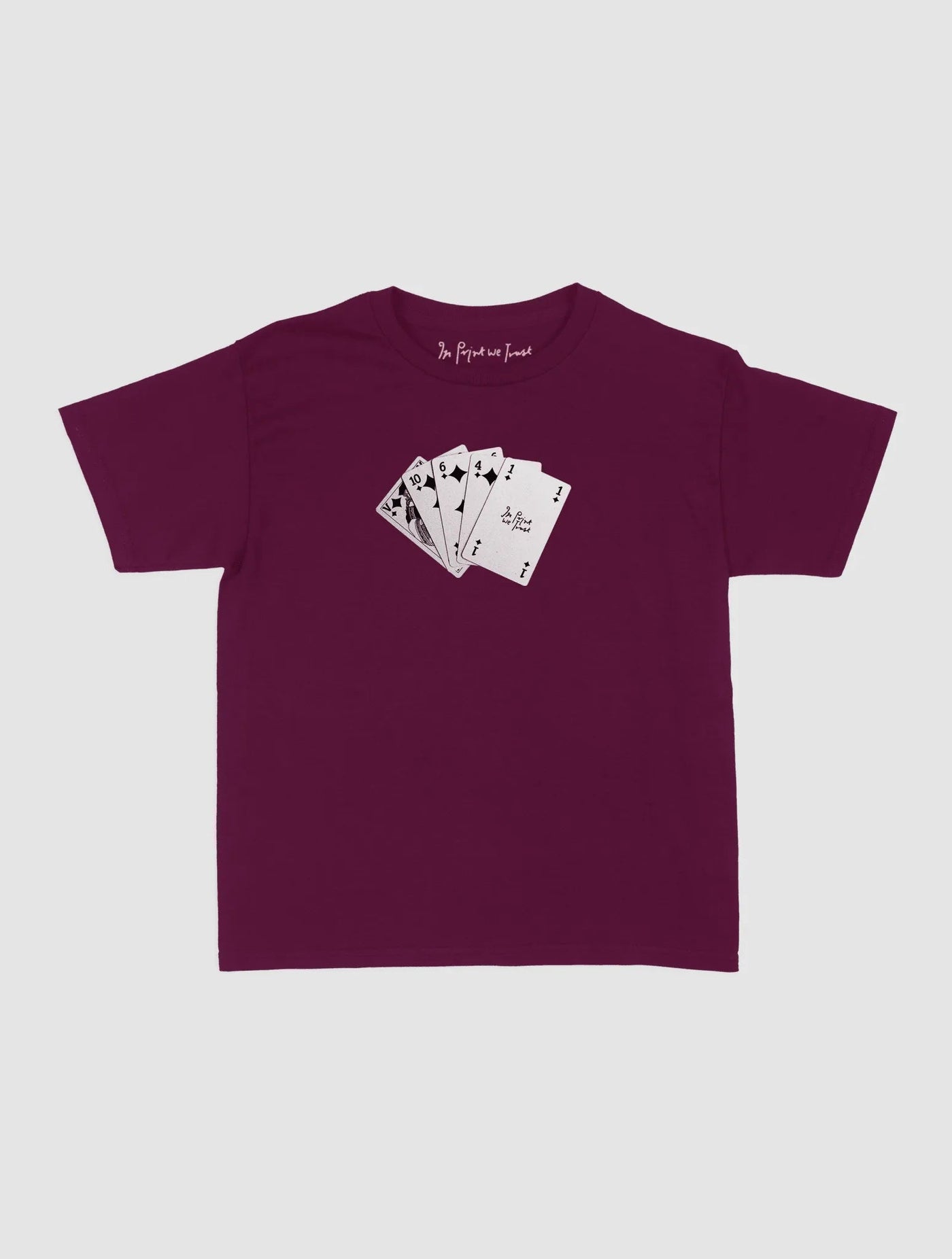 counting cards baby tee - In Print We Trust