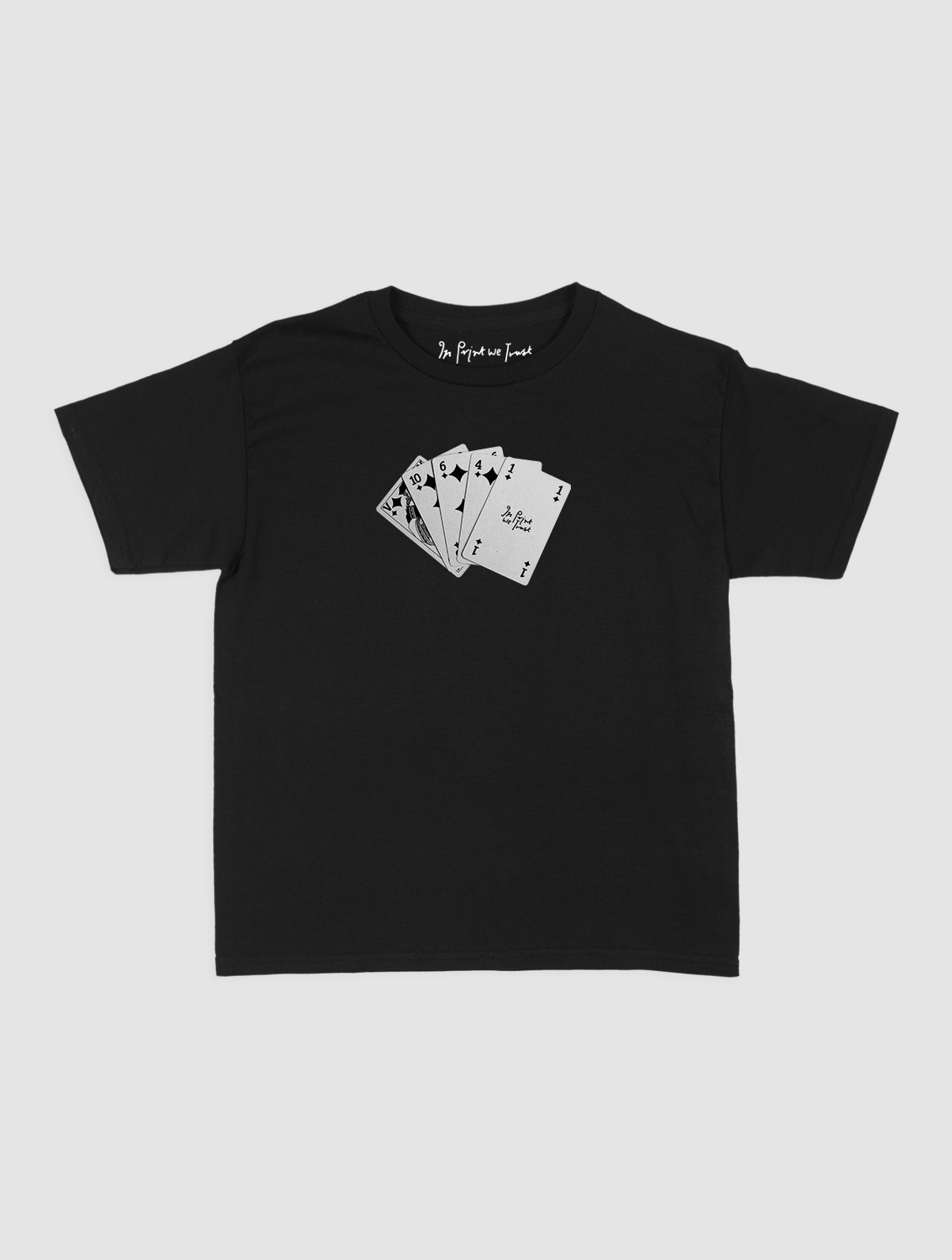 counting cards baby tee - In Print We Trust