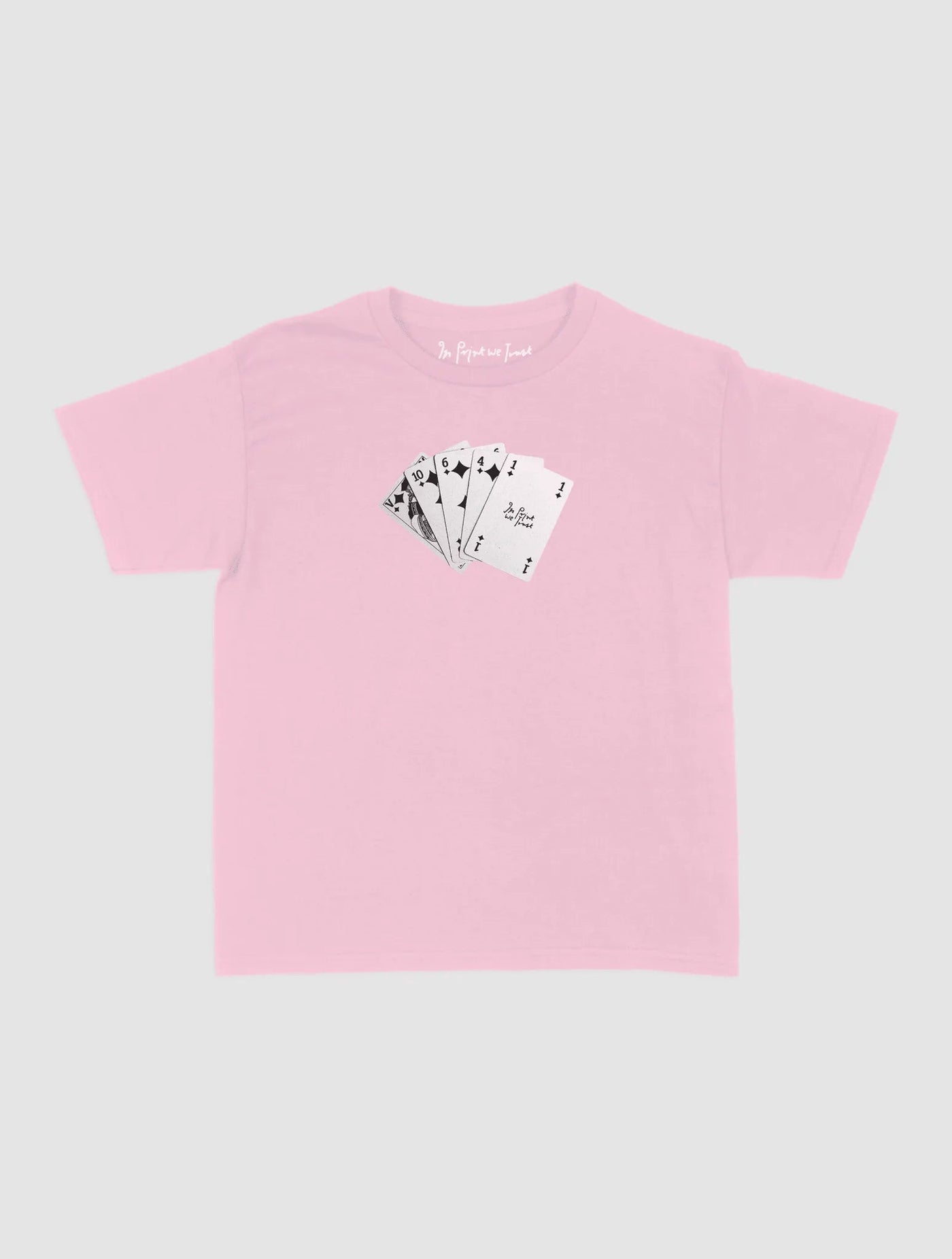 counting cards baby tee - In Print We Trust