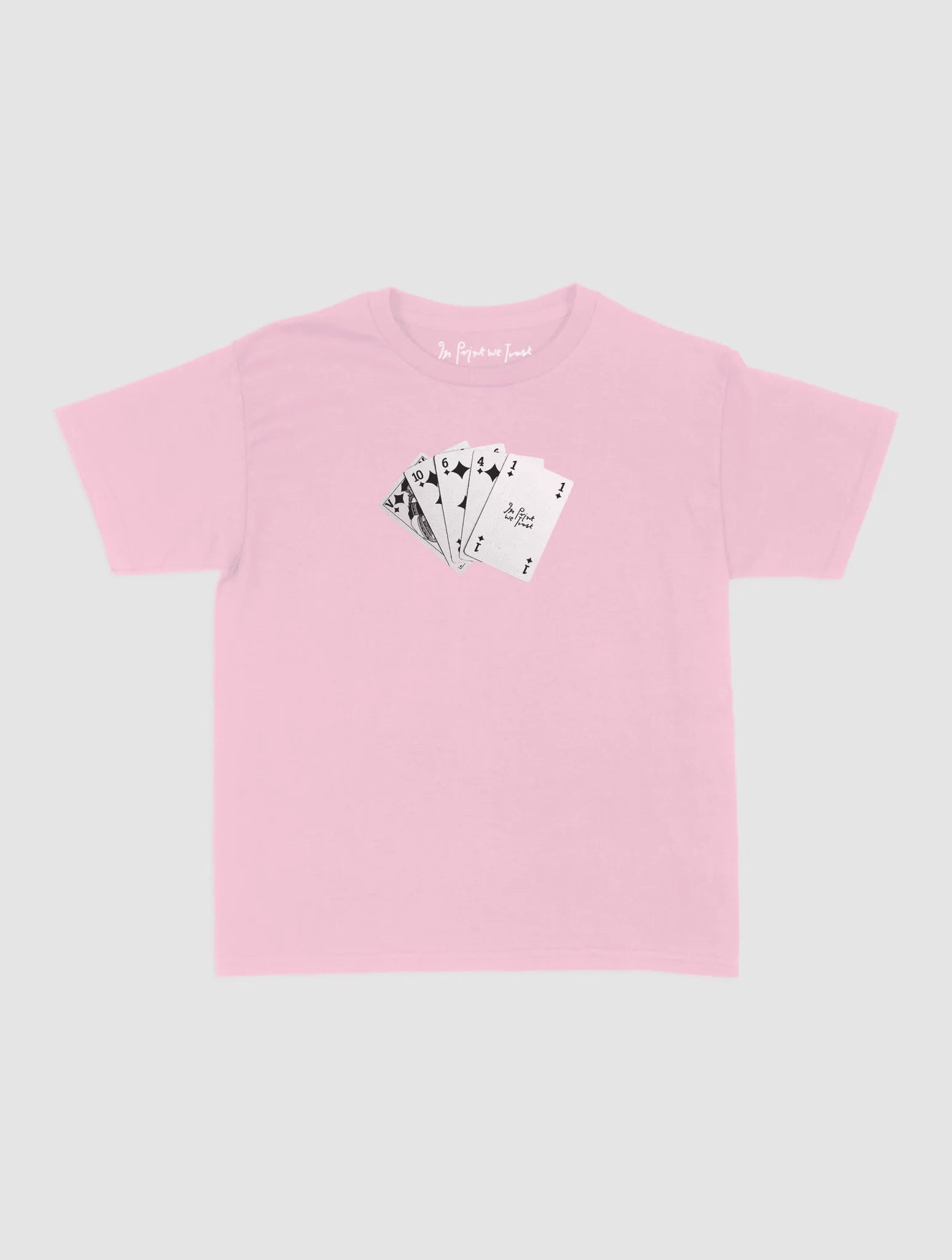 counting cards baby tee - In Print We Trust