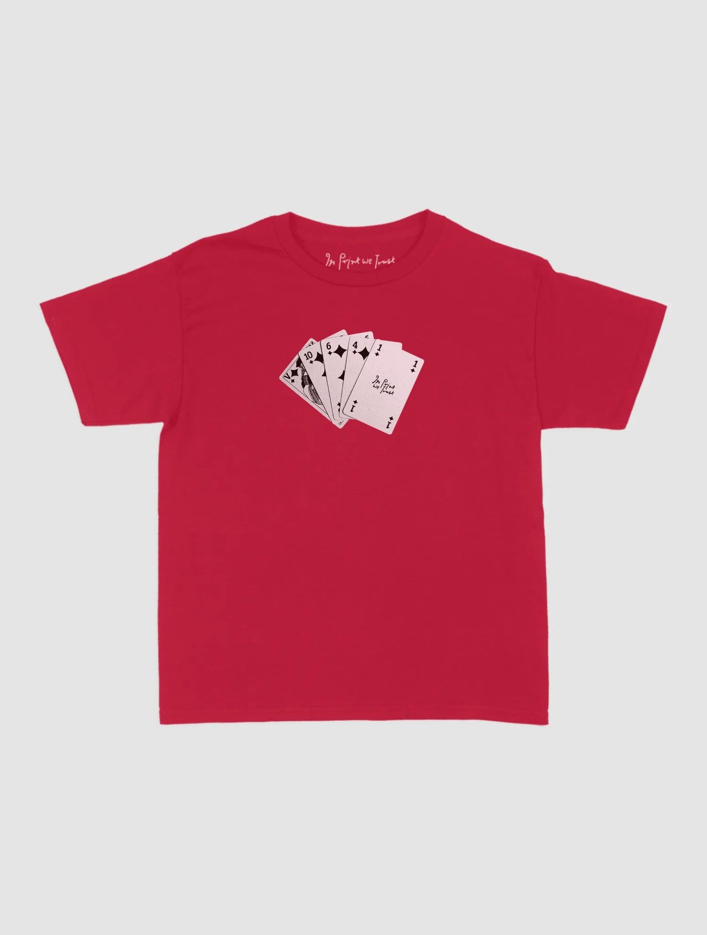 counting cards baby tee - In Print We Trust