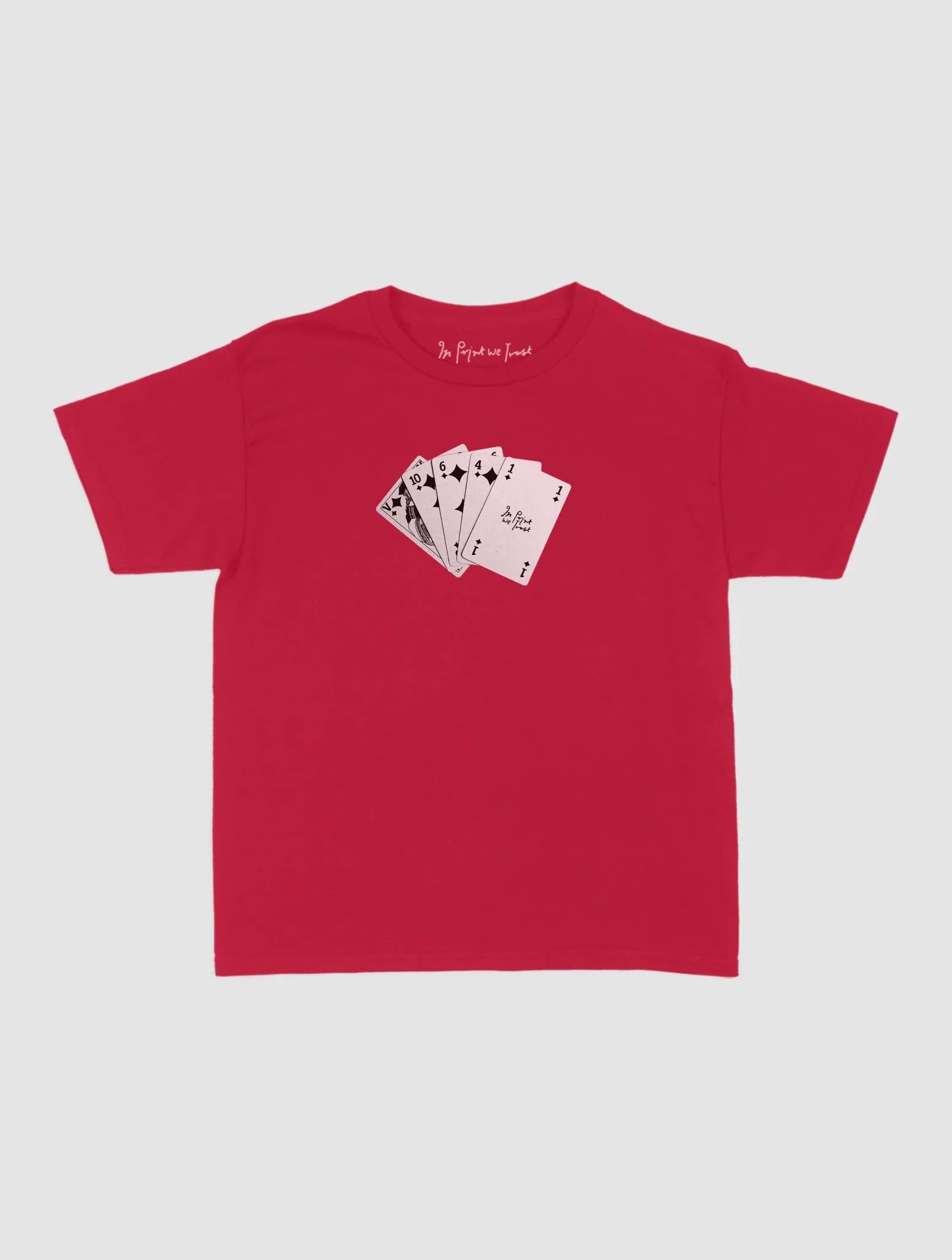counting cards baby tee - In Print We Trust