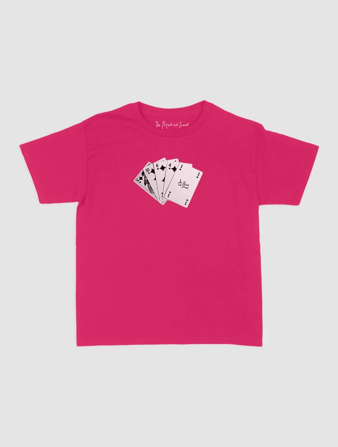 counting cards baby tee - In Print We Trust