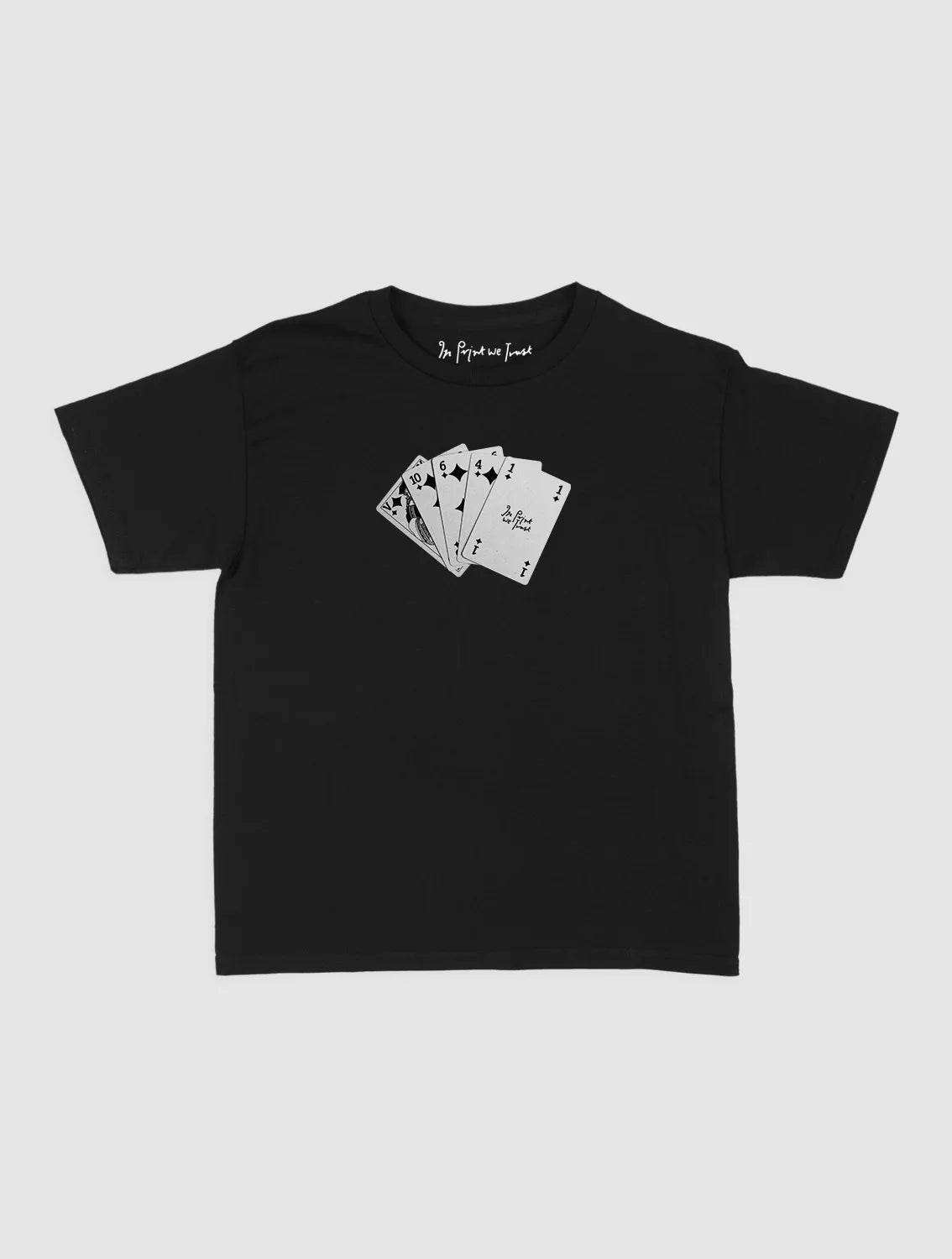 counting cards baby tee - In Print We Trust