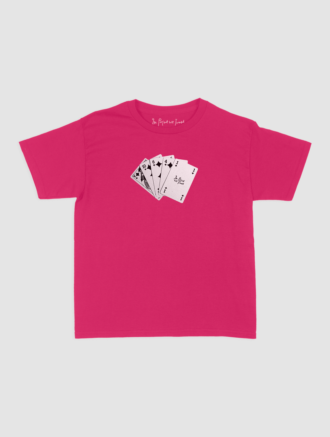 counting cards baby tee - In Print We Trust