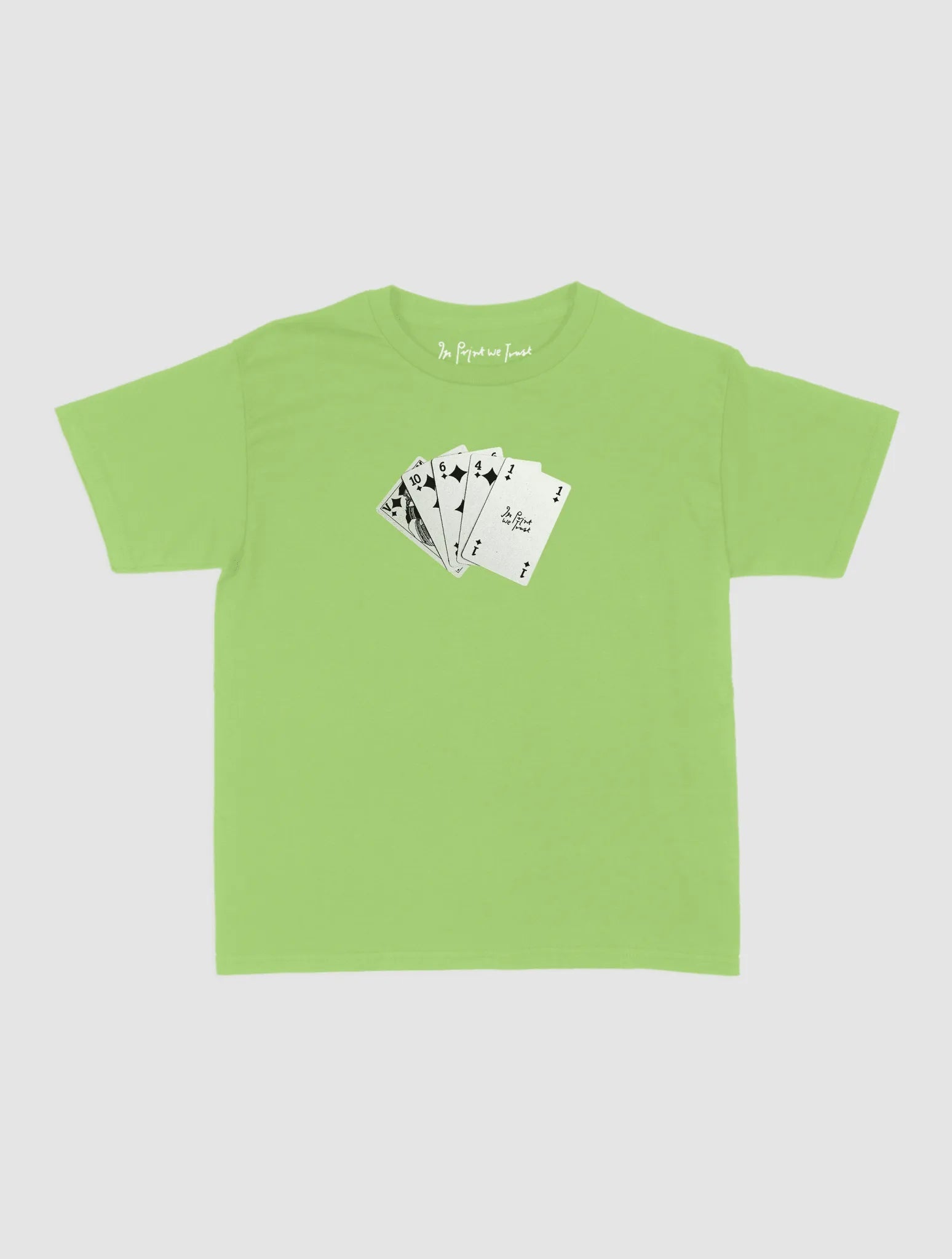counting cards baby tee - In Print We Trust