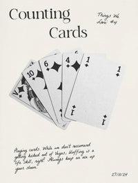 counting cards baby tee - In Print We Trust