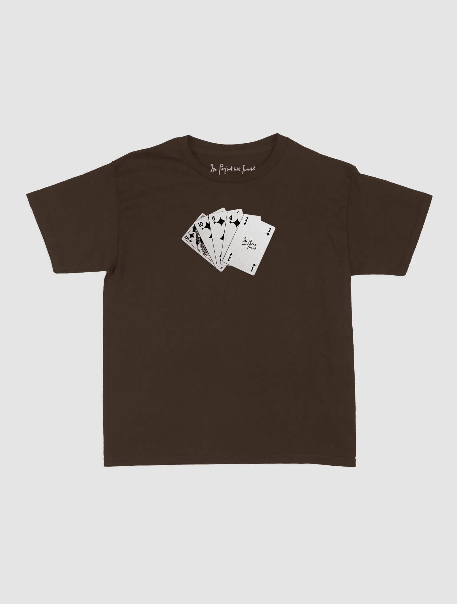 counting cards baby tee - In Print We Trust